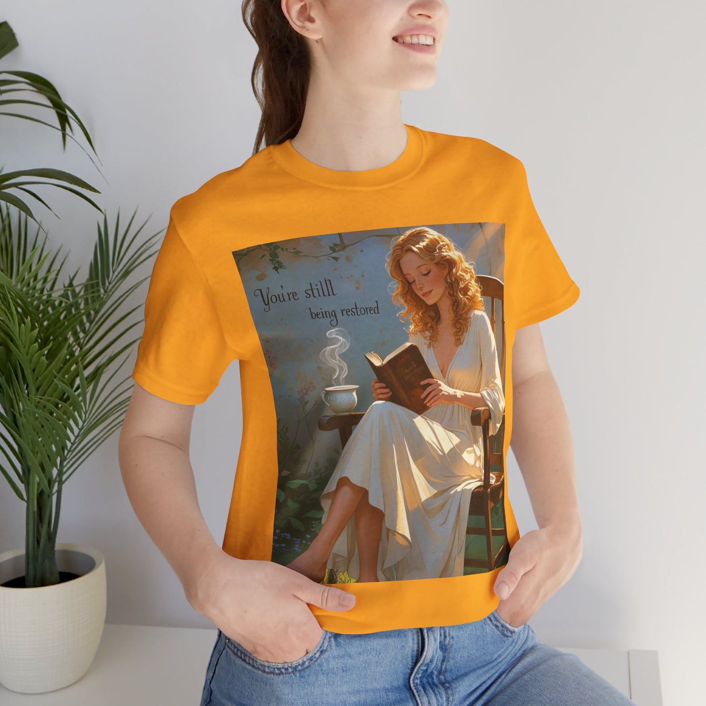 Relaxed Reading Tee - Vintage Aesthetic Tee, Book Lover Gift, Casual Wear, Literary Shirt, Cozy Fashion, women empowerment
