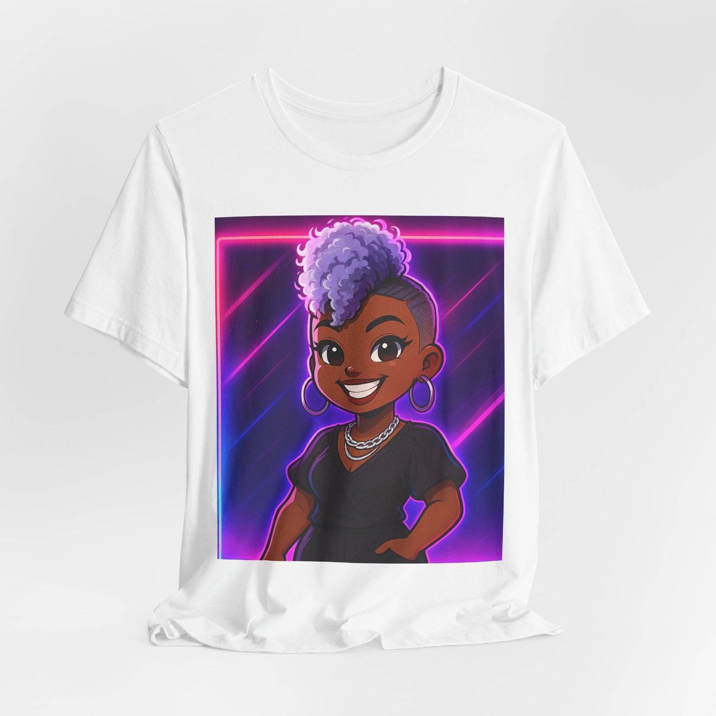 Cartoon Style Unisex Tee - Hand and Heart Crafted Loved Ones Design