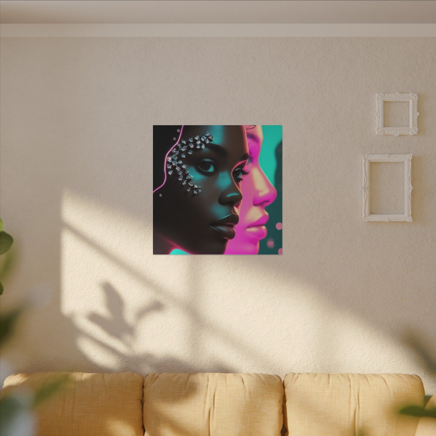 Vibrant Art Canvas Print, Wall Decor, Home Office Art, Unique Gift, Modern Design, Colorful Wall Hanging
