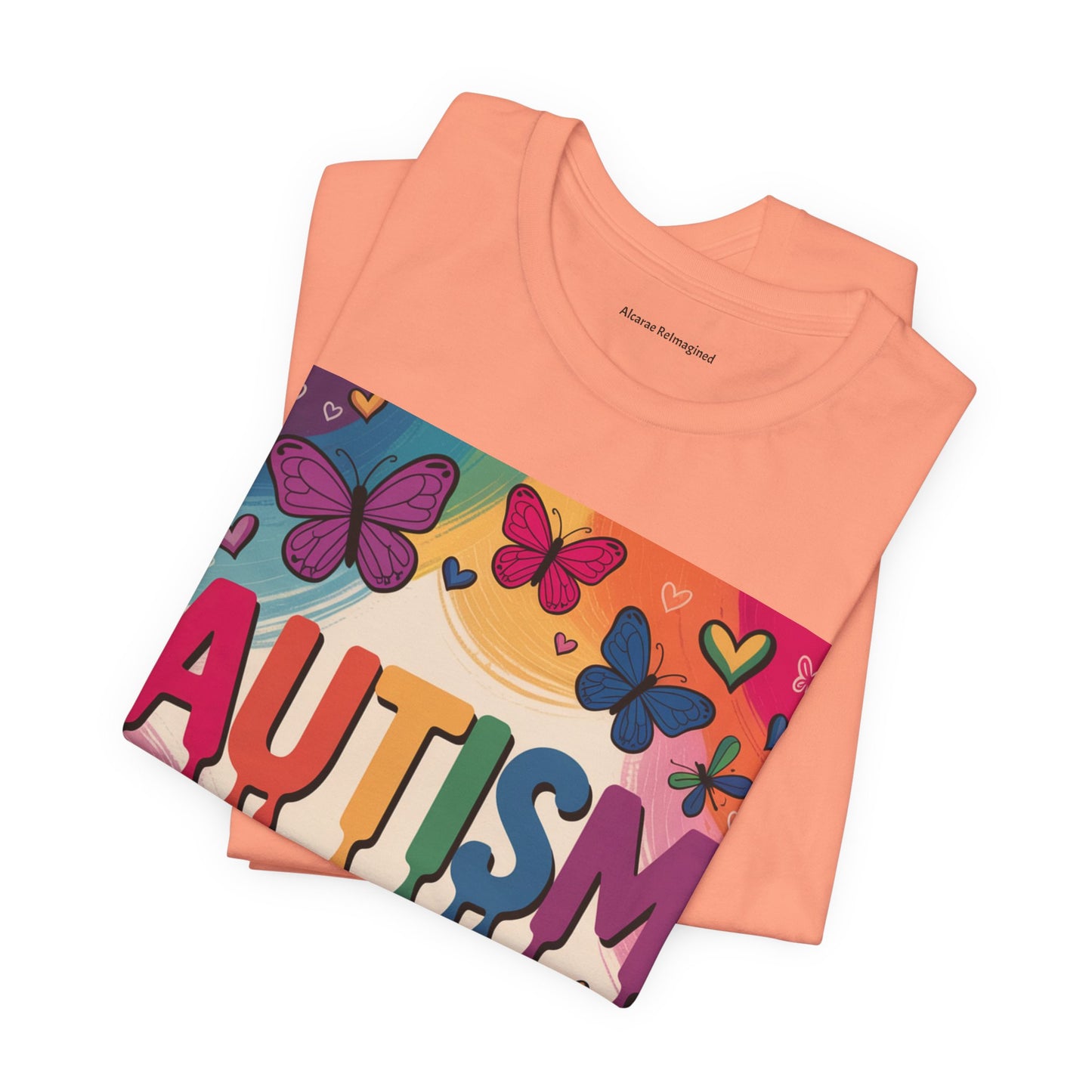 Autism Awareness Butterfly Tee  Loved, Unique, Brilliant Unisex Short Sleeve TShirt