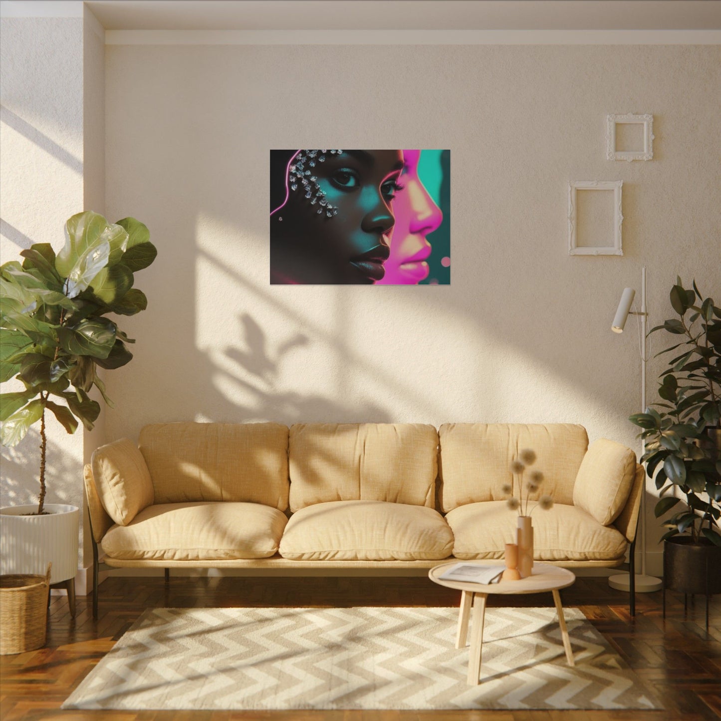Vibrant Art Canvas Print, Wall Decor, Home Office Art, Unique Gift, Modern Design, Colorful Wall Hanging