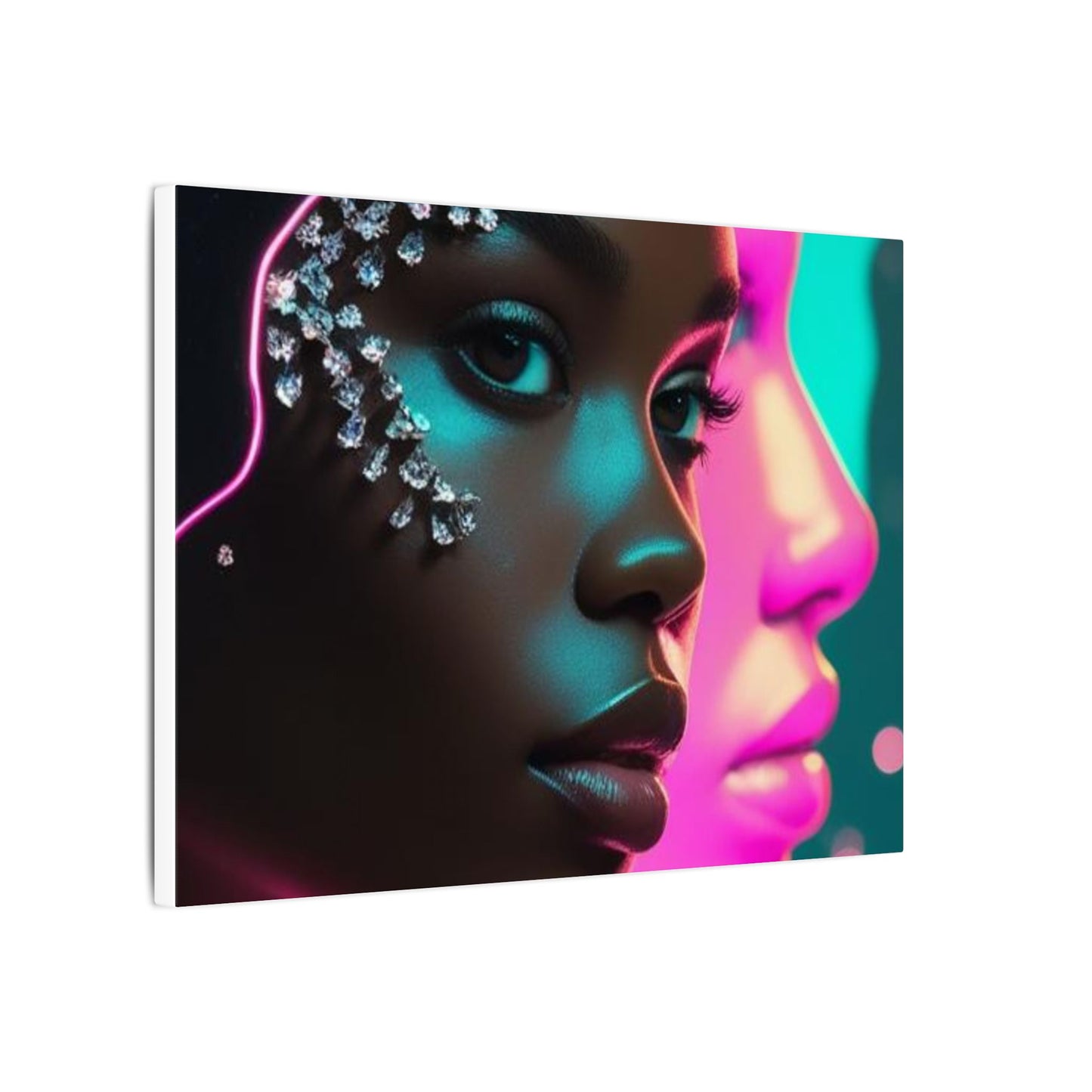 Vibrant Art Canvas Print, Wall Decor, Home Office Art, Unique Gift, Modern Design, Colorful Wall Hanging