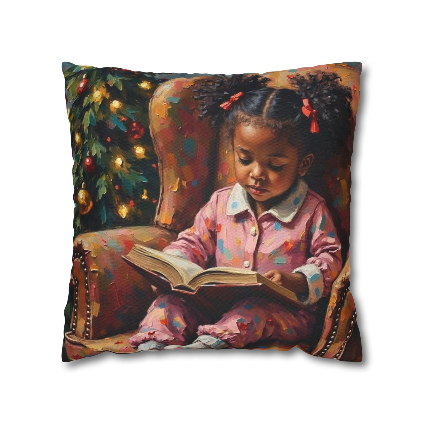 Cozy Holiday Pillowcase, Kids Room Decor, Seasonal Gift, Cute Pillow Cover, Christmas Home Accent, Relaxing Atmosphere