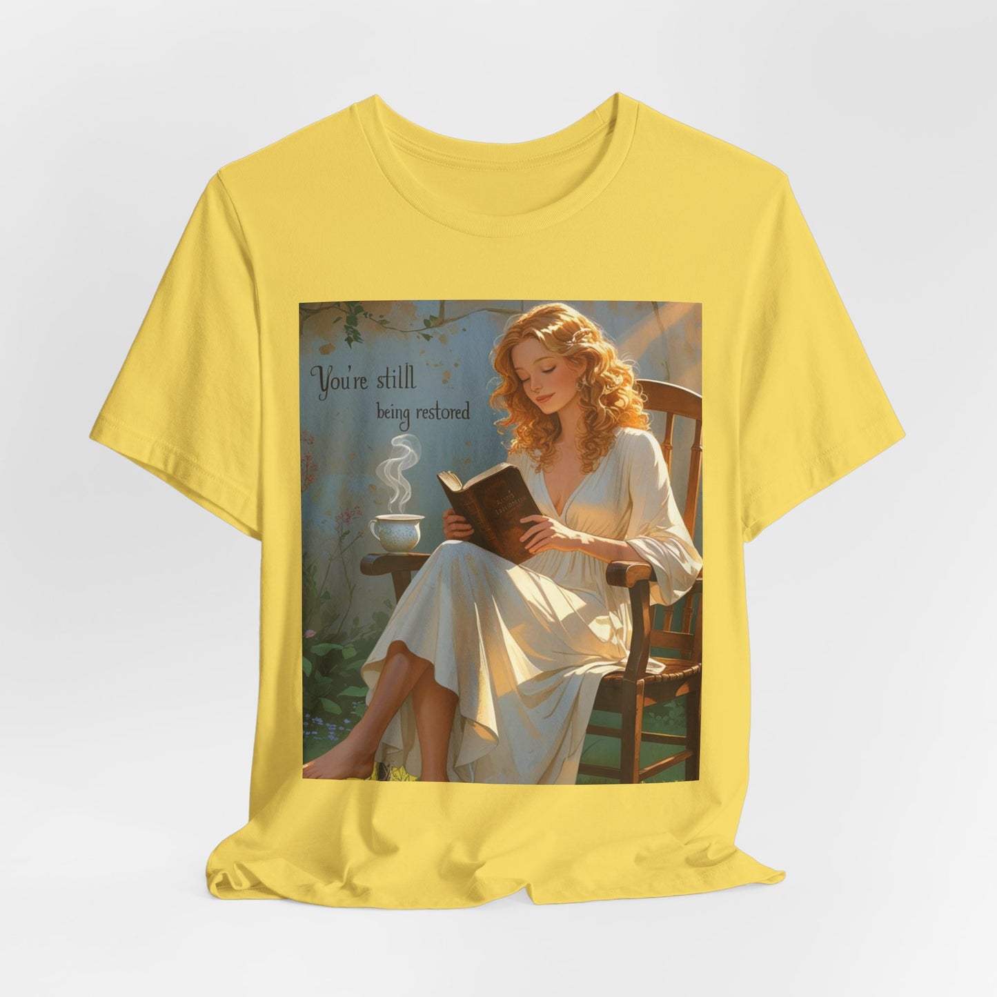 Relaxed Reading Tee - Vintage Aesthetic Tee, Book Lover Gift, Casual Wear, Literary Shirt, Cozy Fashion, women empowerment