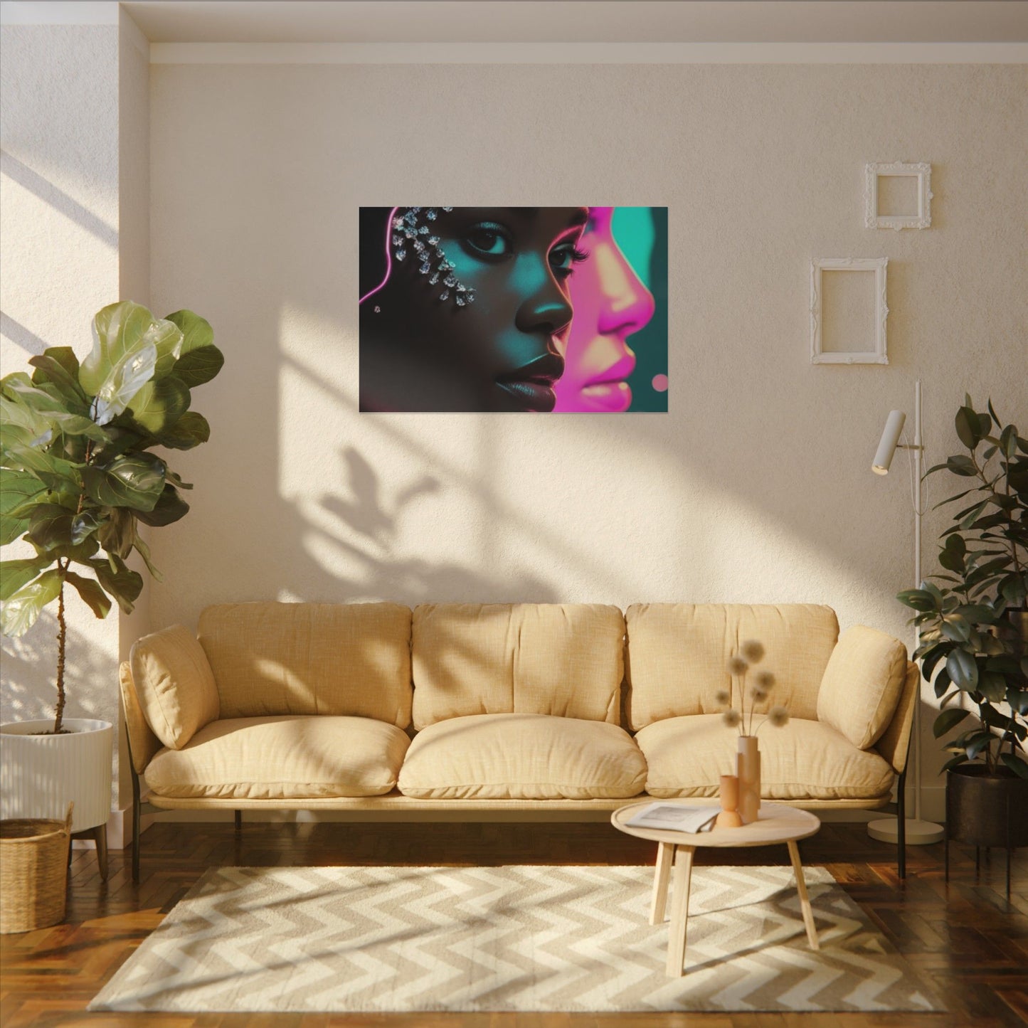 Vibrant Art Canvas Print, Wall Decor, Home Office Art, Unique Gift, Modern Design, Colorful Wall Hanging