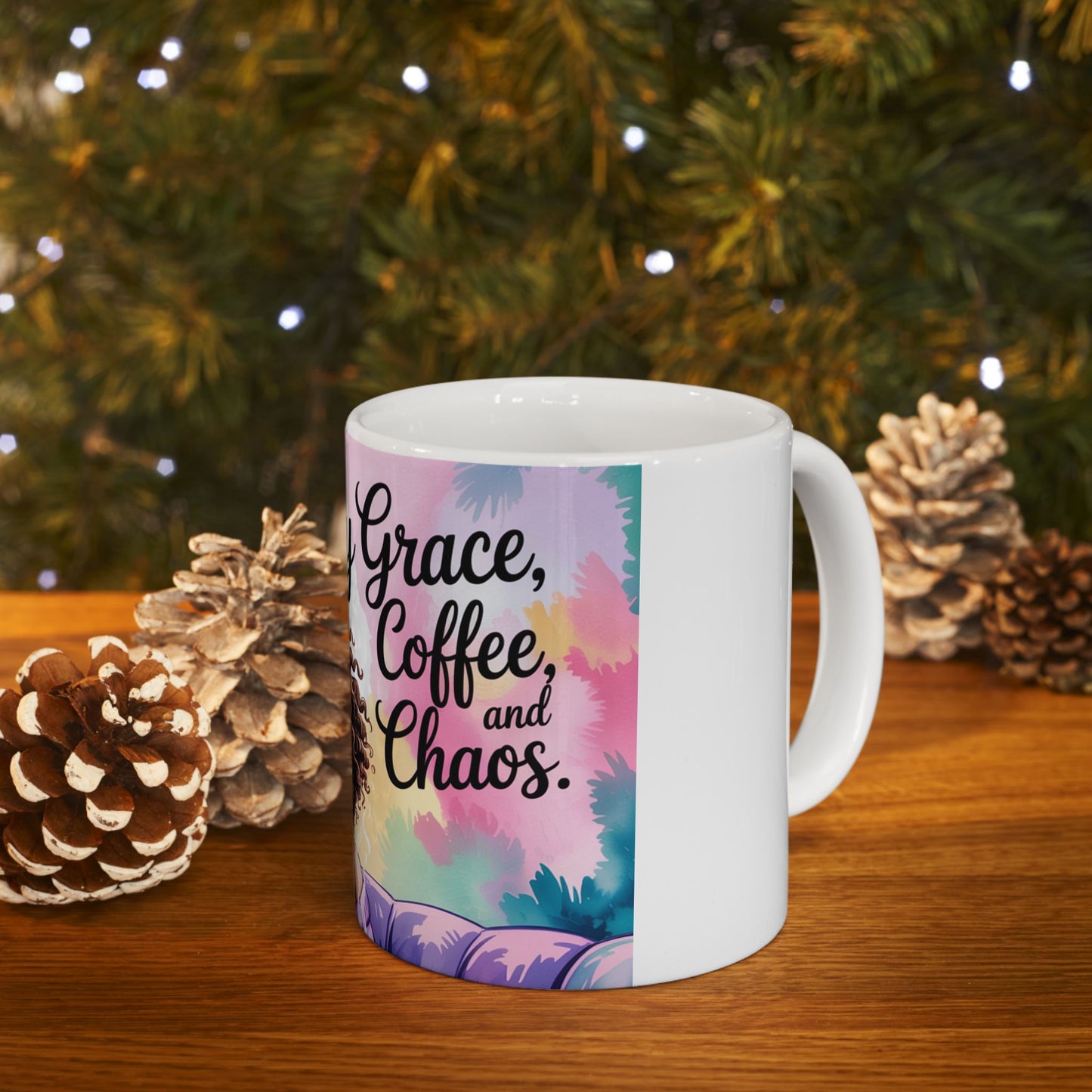 Fueled by Grace and Coffee Ceramic Mug - 11oz & 15oz