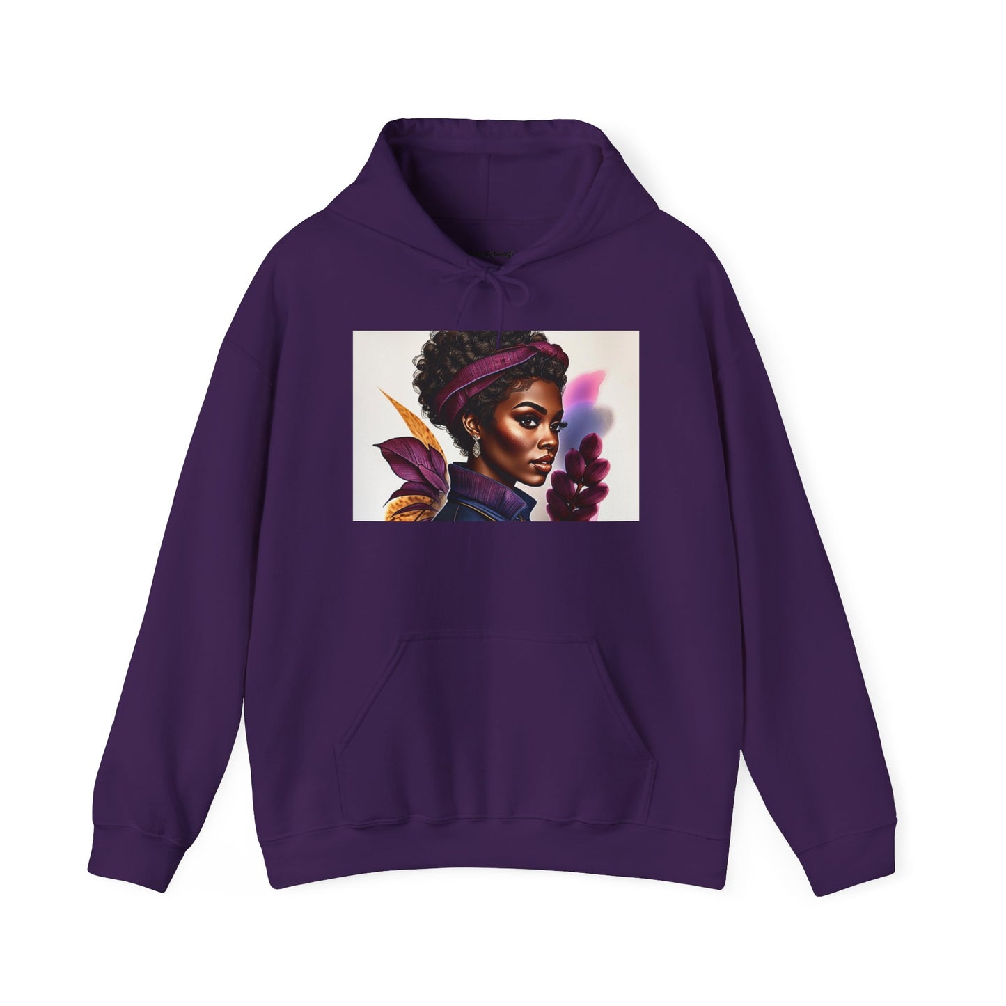 Vibrant Art Hoodie, Unique Sweatshirt, Cozy Women’s Top, Stylish Gift for Her, Black Artist Design