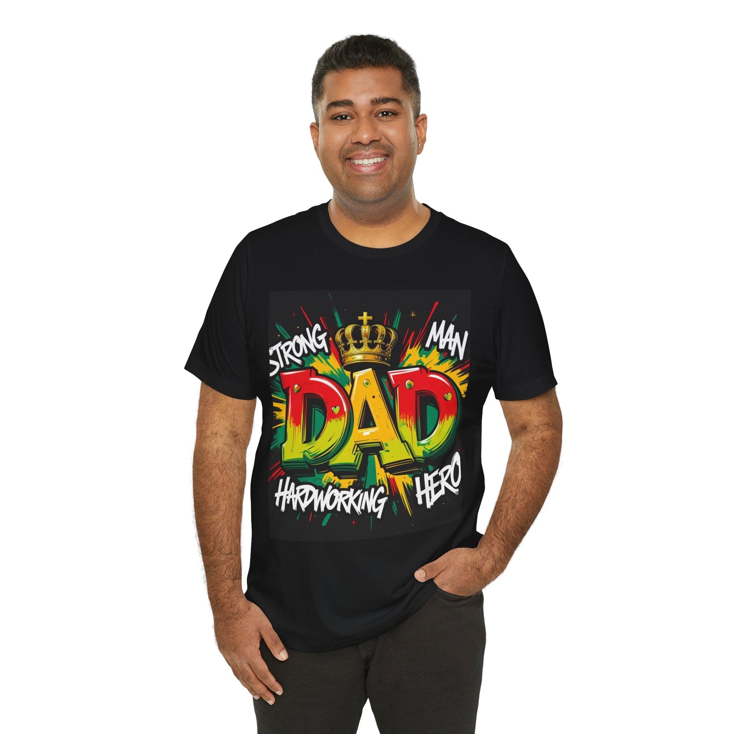 Strong Dad Graphic Tee - Perfect Father's Day Gift, Casual Summer Wear, Men's T-Shirt, Inspirational Apparel, Unique Dad Shirt