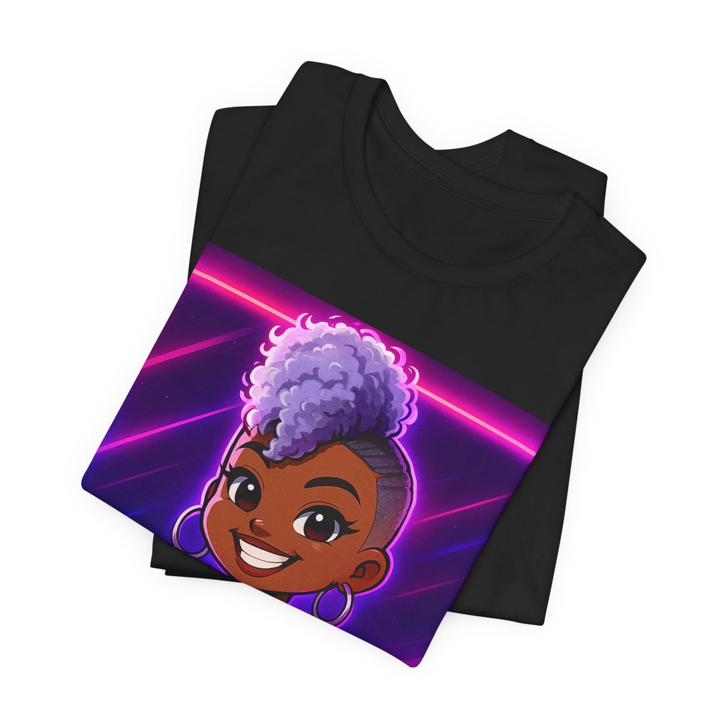 Cartoon Style Unisex Tee - Hand and Heart Crafted Loved Ones Design