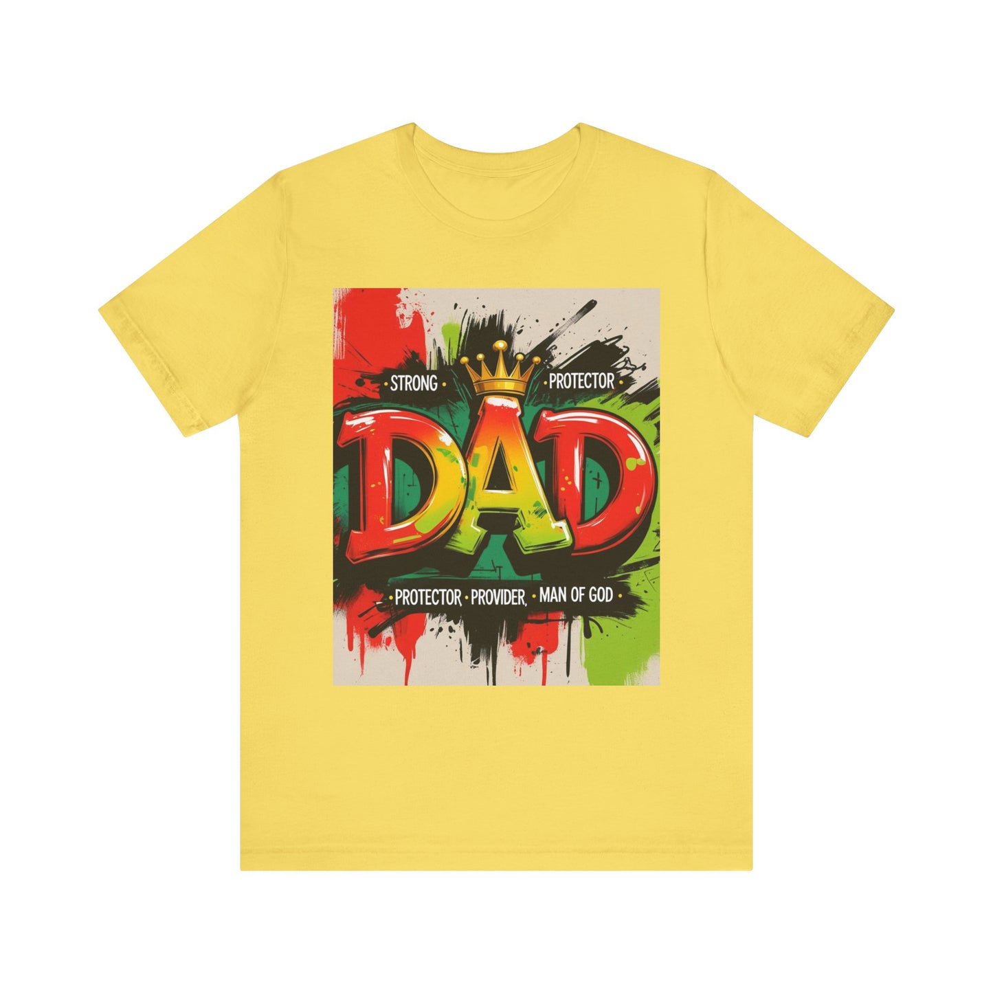 Strong Protector Dad Tee, Father's Day Gift, Dad T-Shirt, Spiritual Dad Shirt, Family Streetwear, Casual Gift for Him