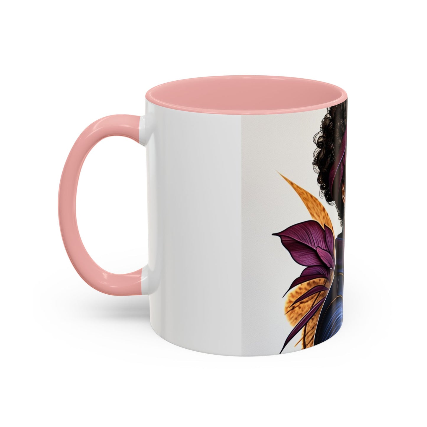 Bold Afrocentric Coffee Mug - Empowering Art for Daily Inspiration, Gift for Her, Doodle Mug, Office Decor, Unique Kitchenware