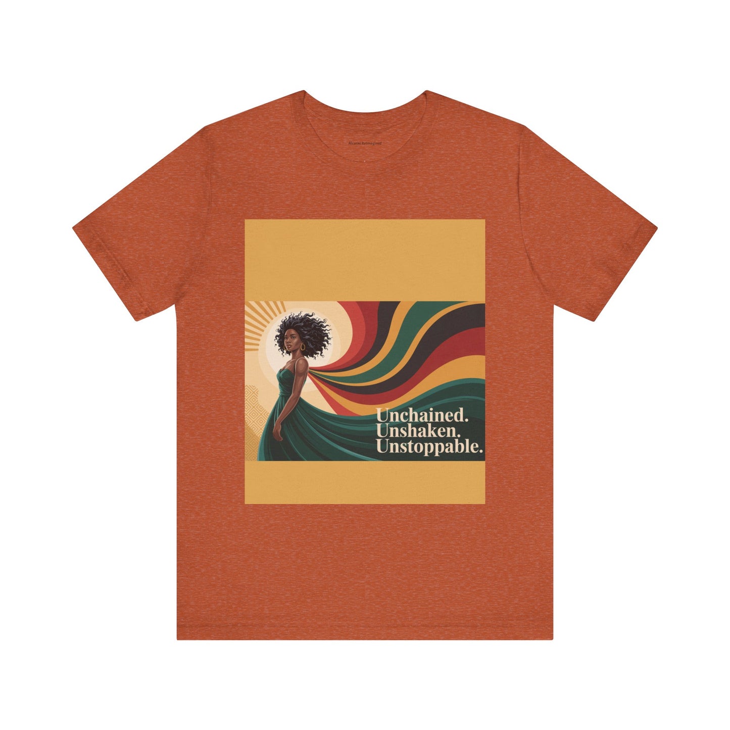 Unisex Inspirational Graphic Tee - Unchained, Unshaken, Unstoppable,