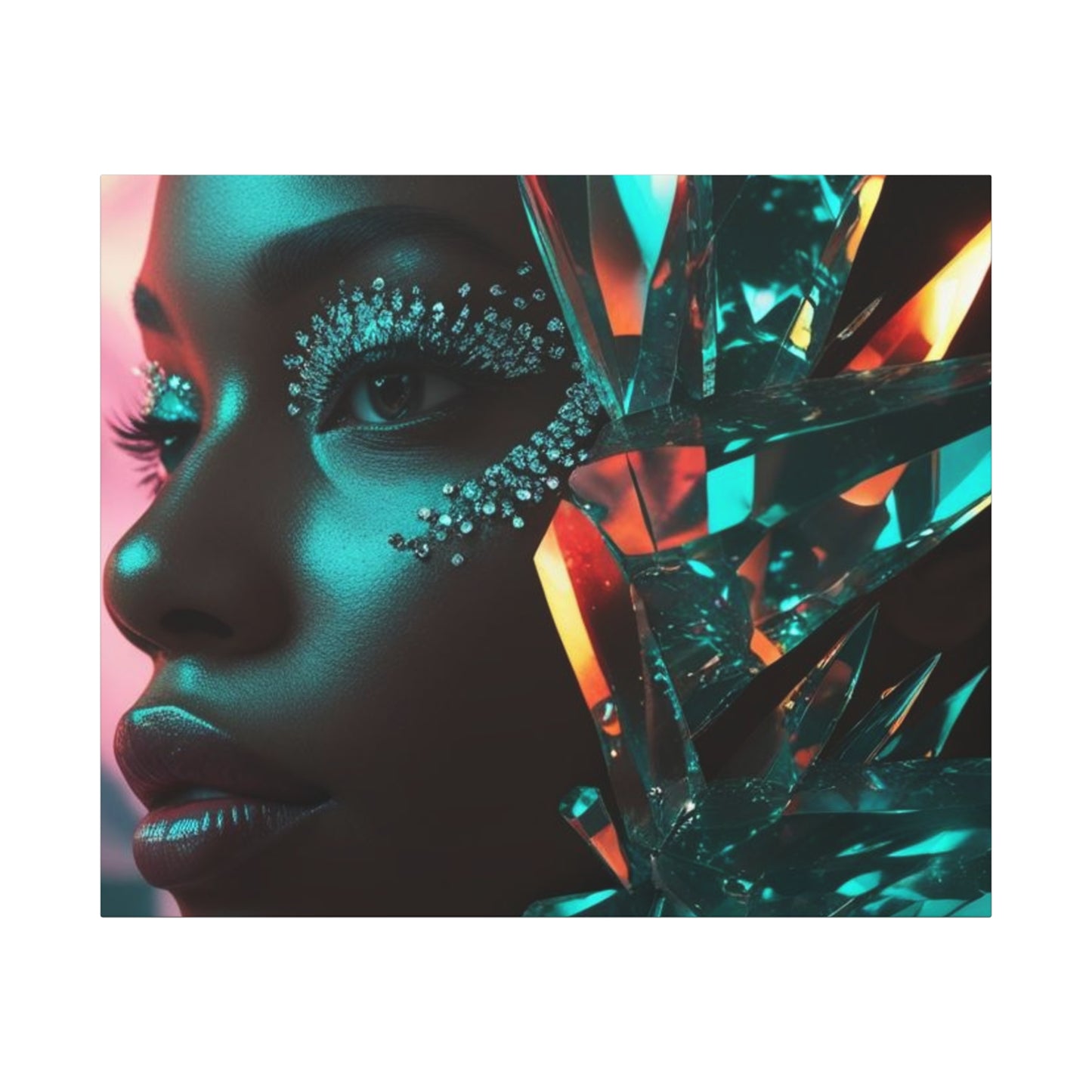 Stunning Canvas Art Wraps, Abstract Wall Decor, Modern Home Decor, Unique Gift for Art Lovers, Vibrant Portrait