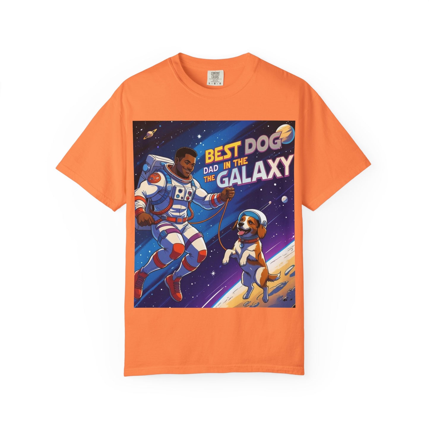 Best Dog Dad in the Galaxy T-Shirt, Unisex Space-Themed Tee, Dog Lover Gift, Father's Day Shirt, Gift for Dog Dads, Galaxy Graphic Tee