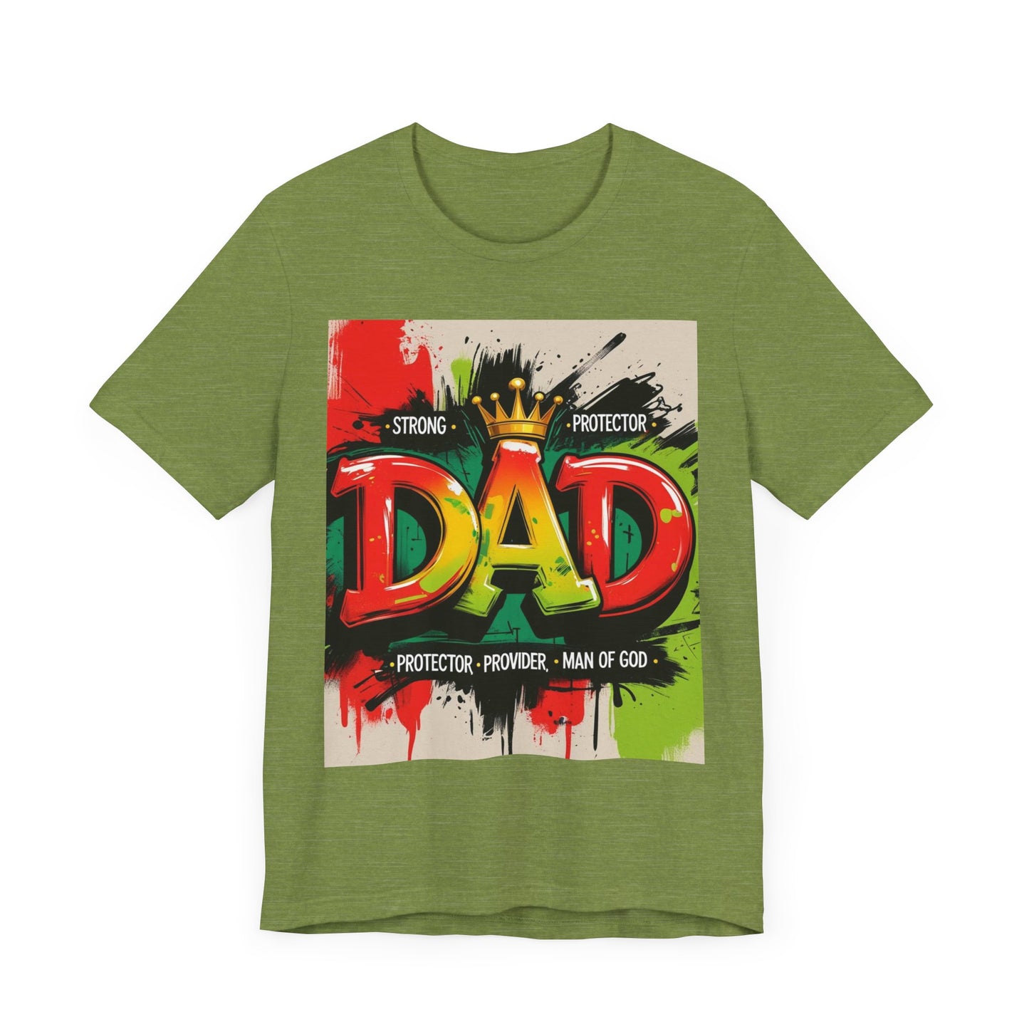 Strong Protector Dad Tee, Father's Day Gift, Dad T-Shirt, Spiritual Dad Shirt, Family Streetwear, Casual Gift for Him