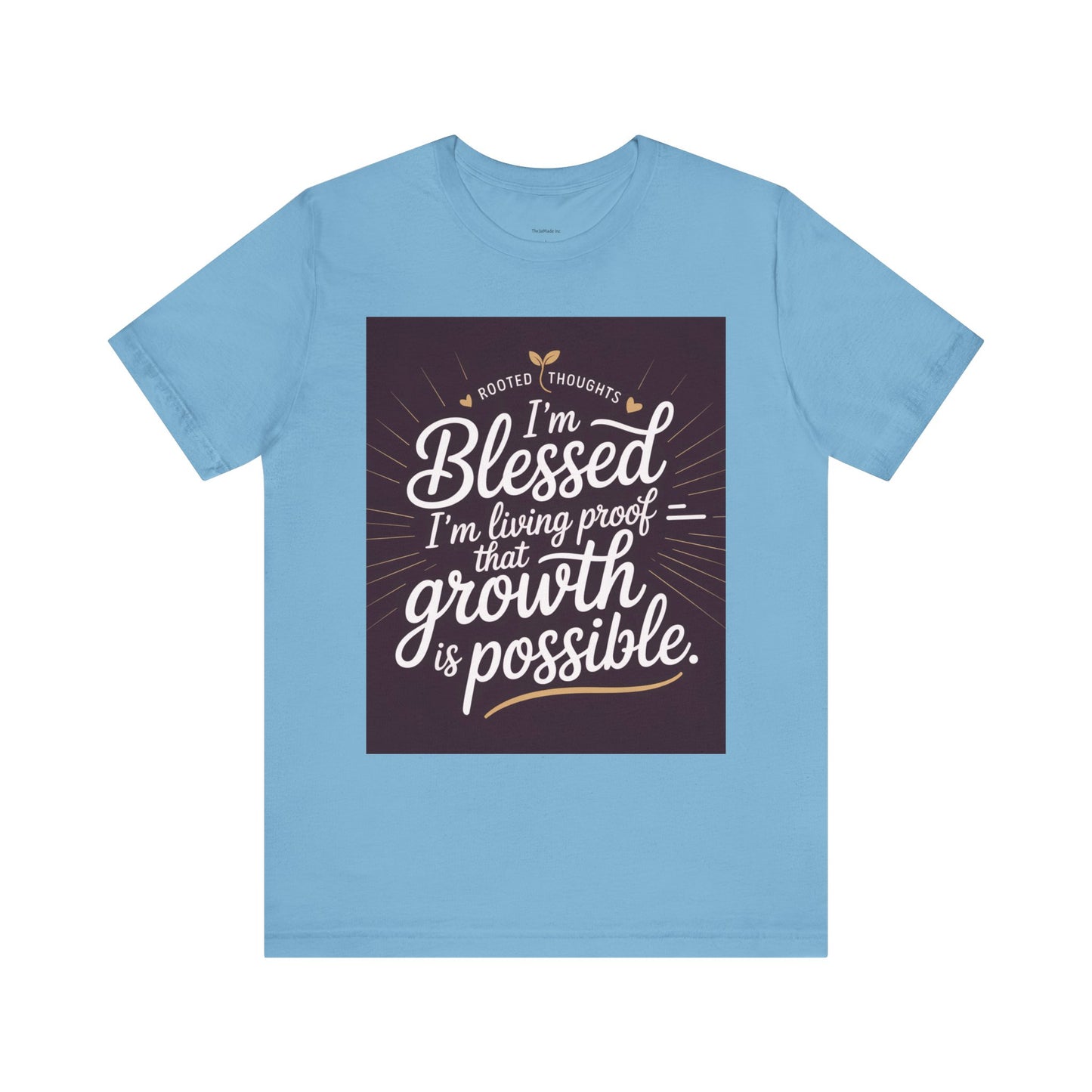 Unisex Growth Proof Tee - I'm Blessed, Inspirational Shirt, Motivational Gift, Spiritual Apparel, Positive Vibes, Everyday Wear