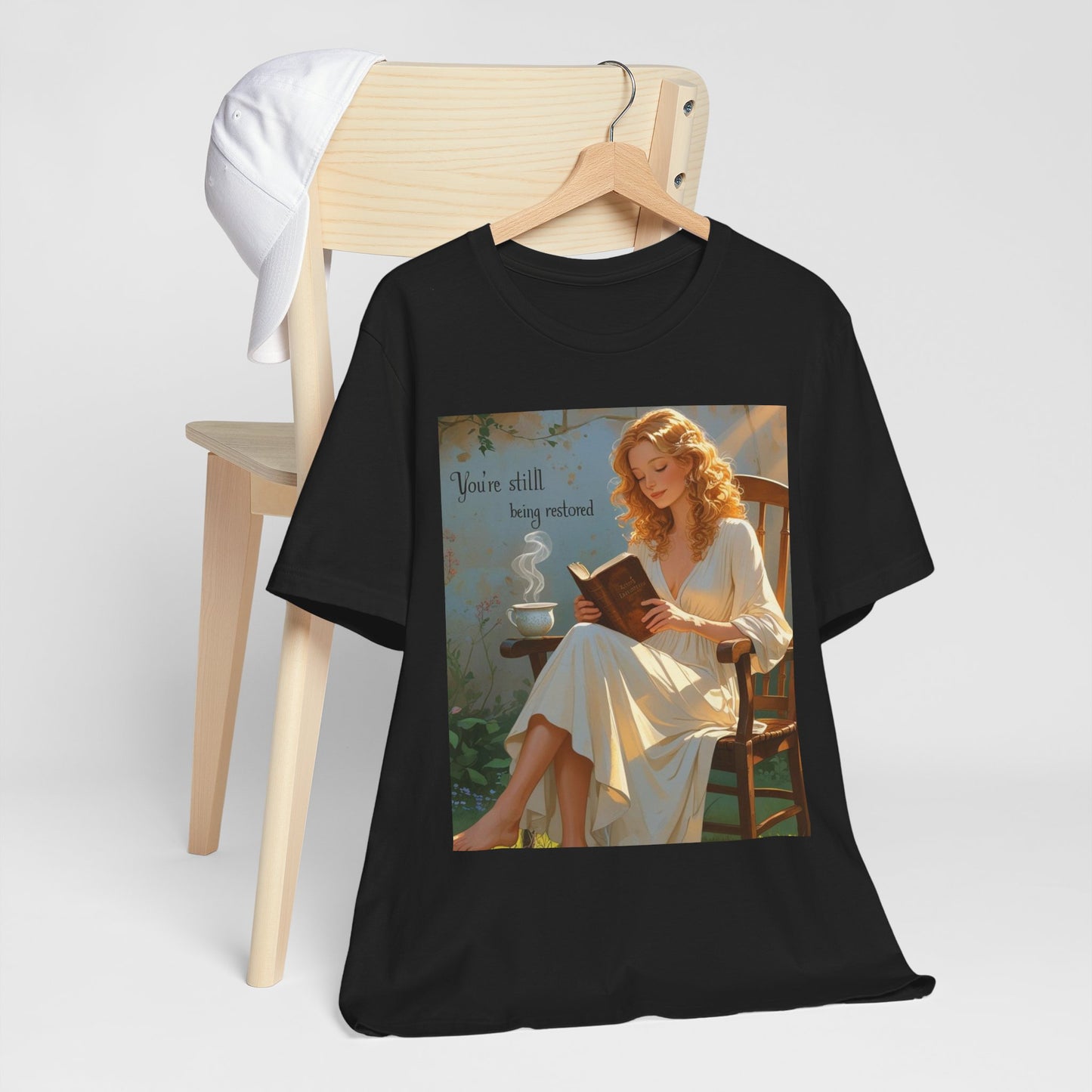 Relaxed Reading Tee - Vintage Aesthetic Tee, Book Lover Gift, Casual Wear, Literary Shirt, Cozy Fashion, women empowerment