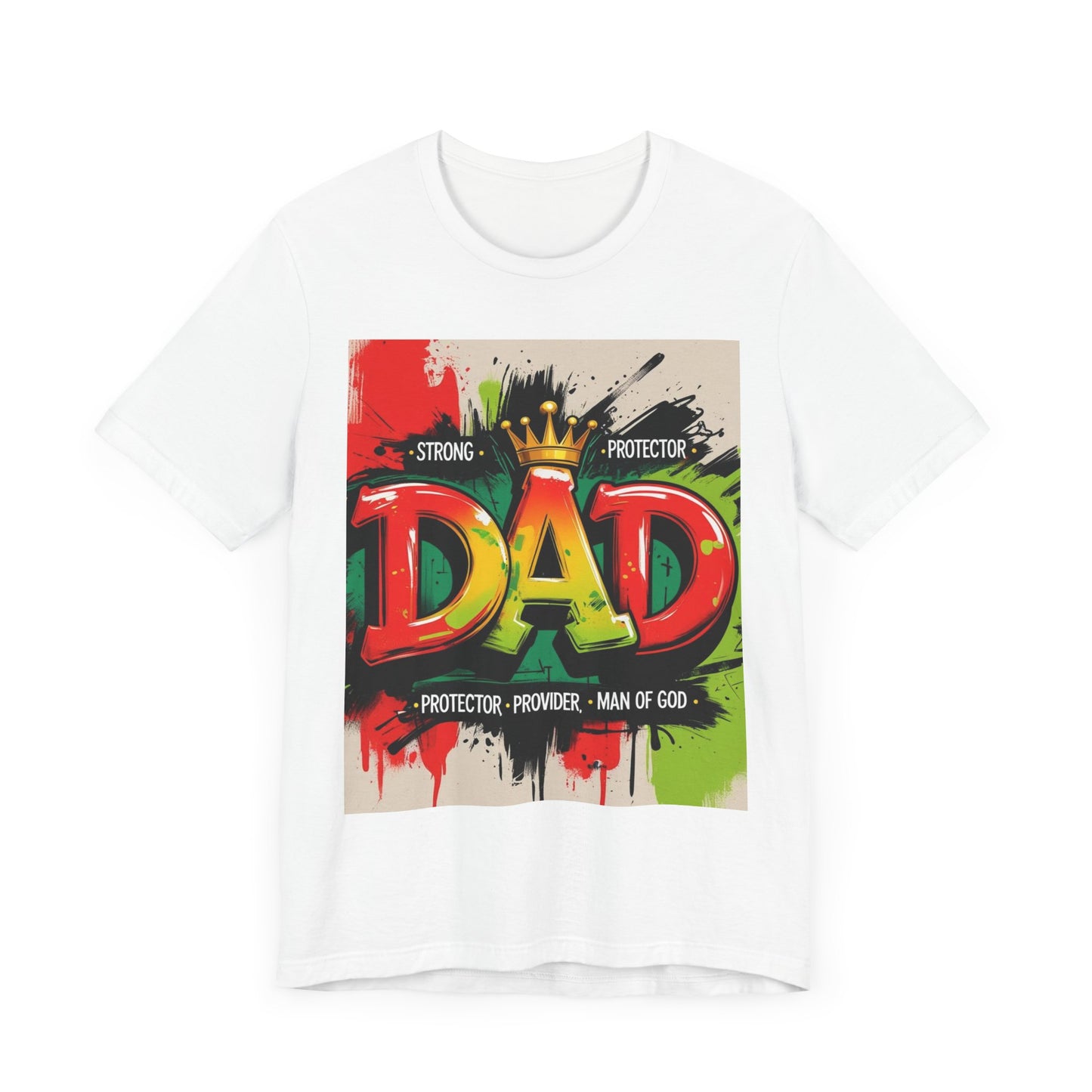 Strong Protector Dad Tee, Father's Day Gift, Dad T-Shirt, Spiritual Dad Shirt, Family Streetwear, Casual Gift for Him