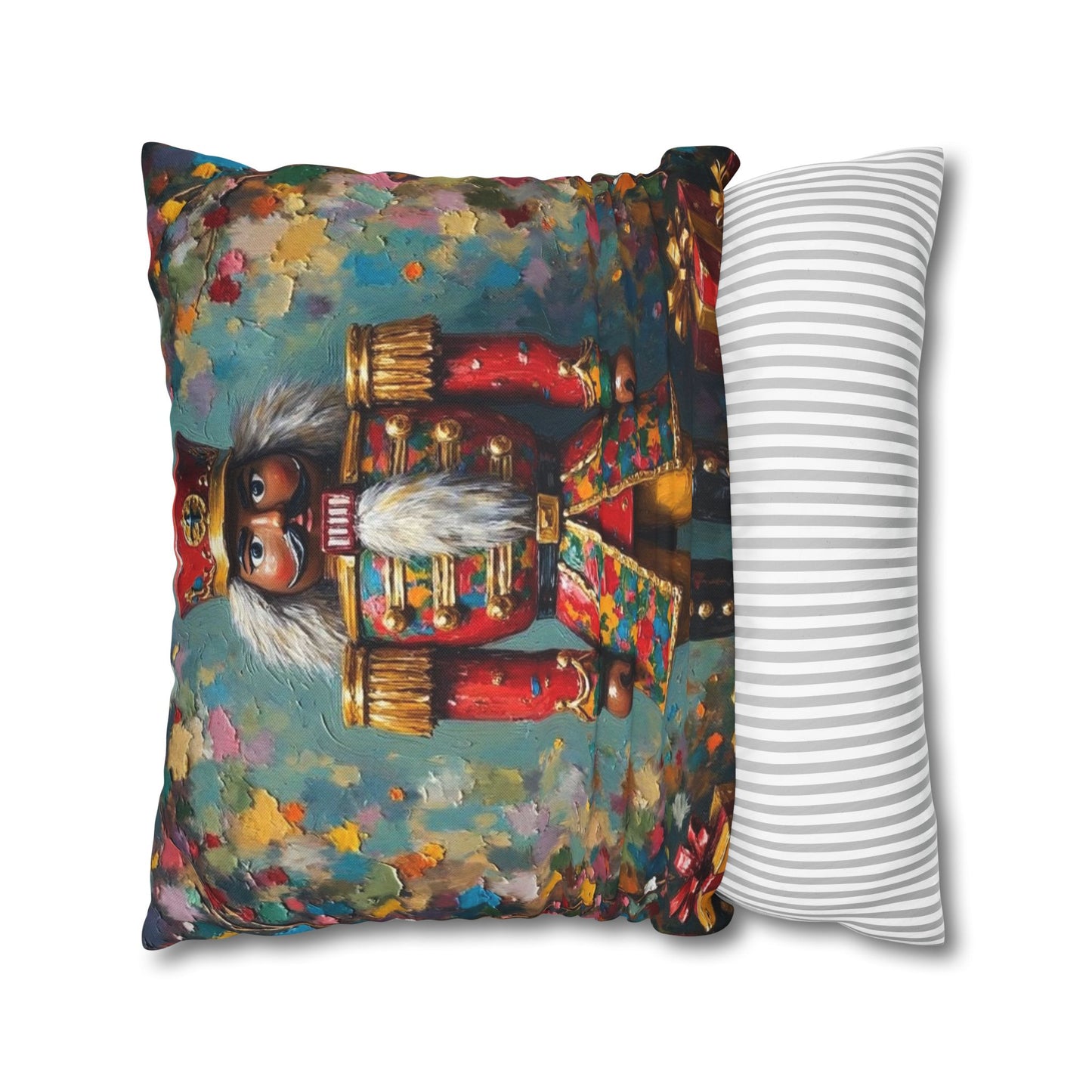 Nutcracker Decorative Pillow, Holiday Home Decor, Christmas Throw Pillow, Festive Cushion, Seasonal Accent Pillow, Gift Idea
