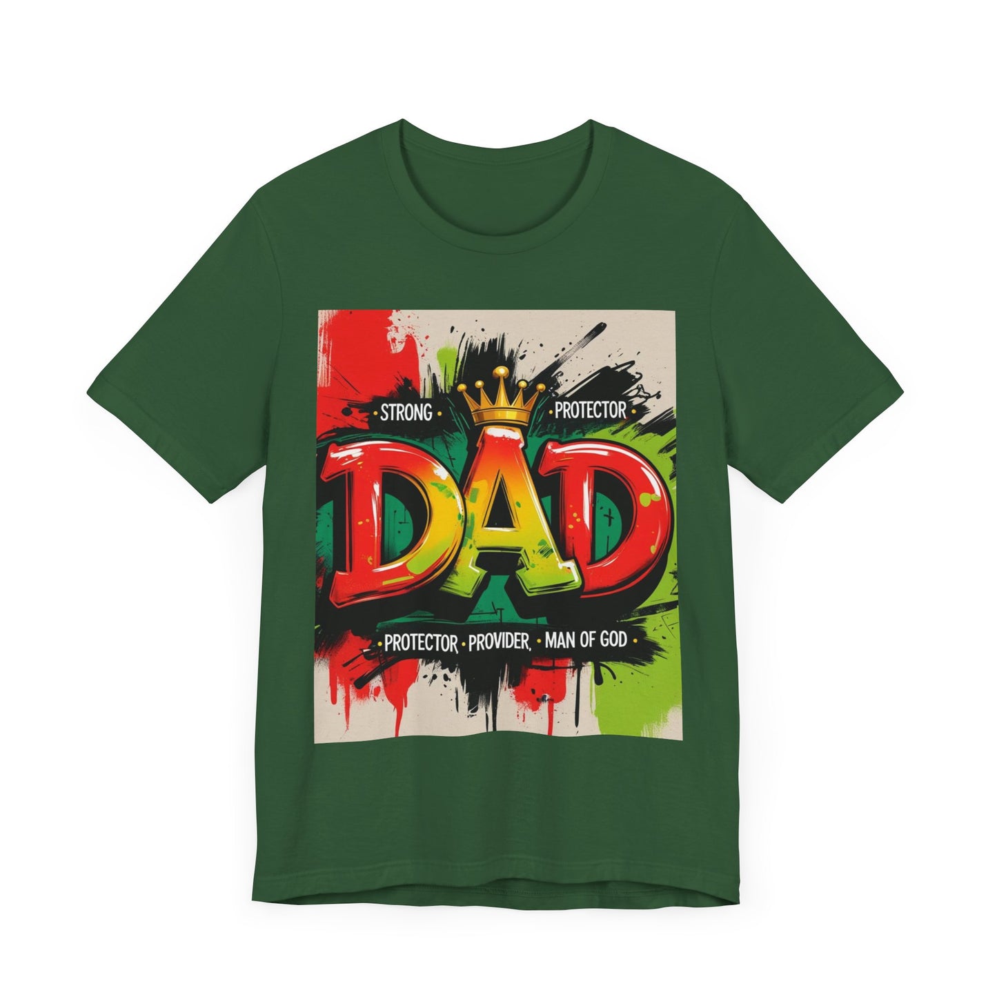Strong Protector Dad Tee, Father's Day Gift, Dad T-Shirt, Spiritual Dad Shirt, Family Streetwear, Casual Gift for Him