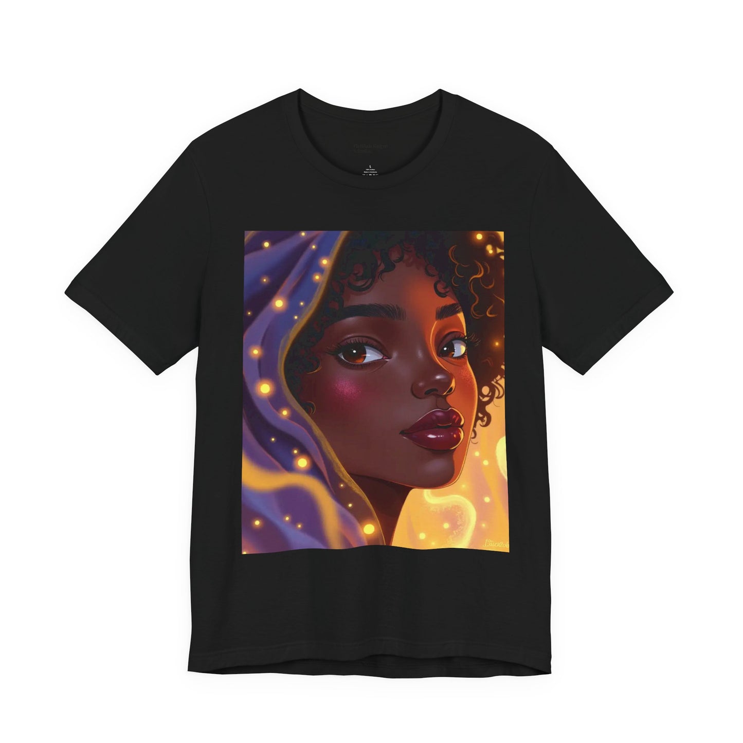 Magic Glow Art Tee, Unisex Short Sleeve Shirt, Artistic Graphic T-Shirt, Boho Style Tee, Casual Wear, Gift for Art Lovers