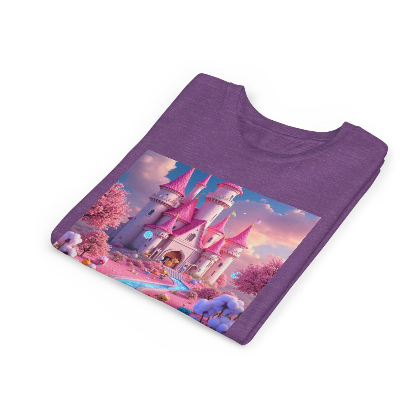 Whimsical Castle Youth Tee, Kids Shirt, Fairy Tale T-Shirt, Magical Kids Apparel, Dreamy Tee, Birthday Gift for Girls