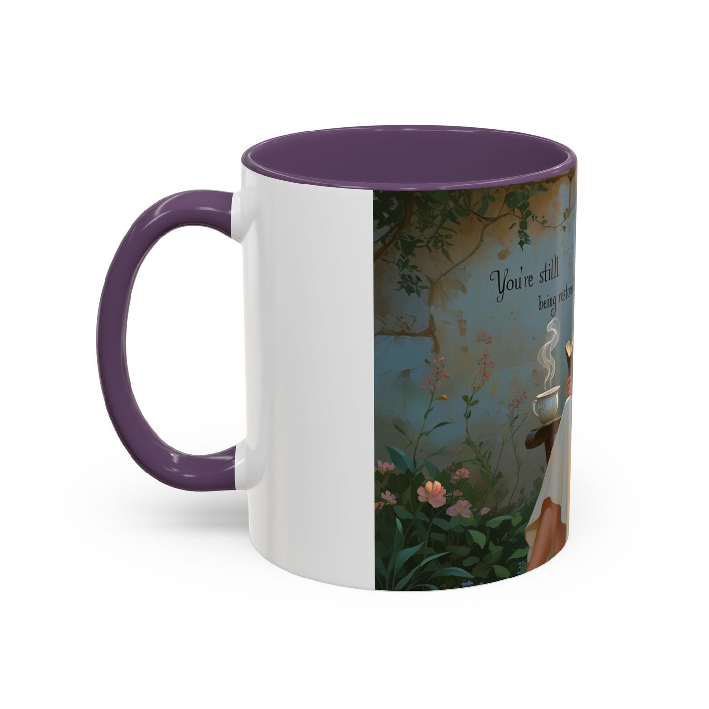 Accent Coffee Mug with Inspirational Design, Cozy Gift for Readers, Perfect for Relaxation, Home Decor, Warm Beverage Lover