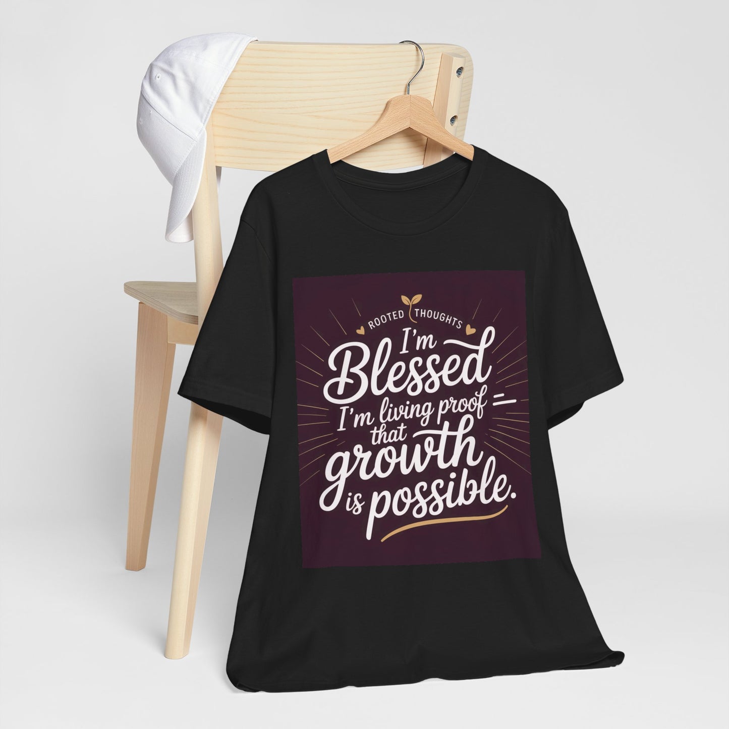 Unisex Growth Proof Tee - I'm Blessed, Inspirational Shirt, Motivational Gift, Spiritual Apparel, Positive Vibes, Everyday Wear