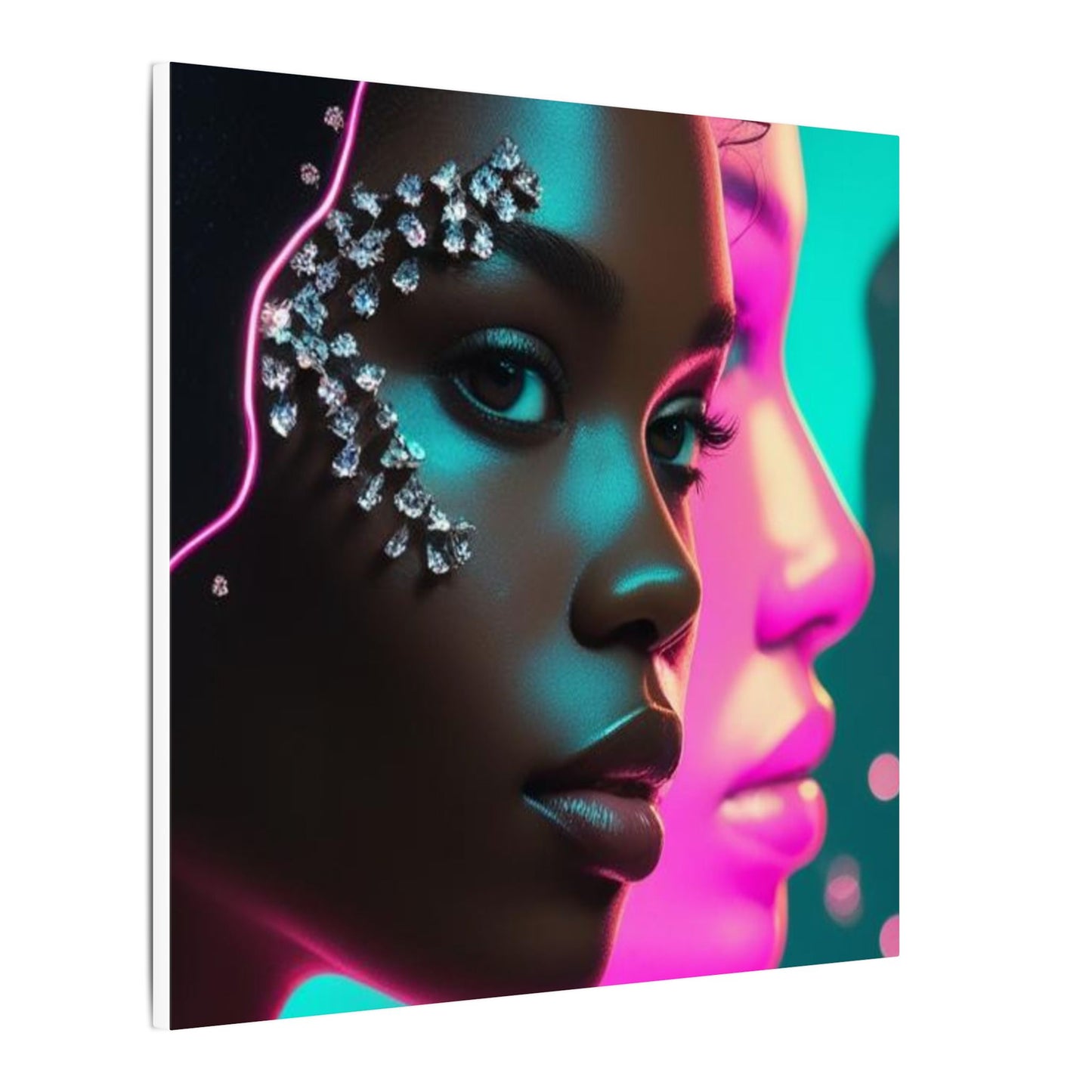 Vibrant Art Canvas Print, Wall Decor, Home Office Art, Unique Gift, Modern Design, Colorful Wall Hanging