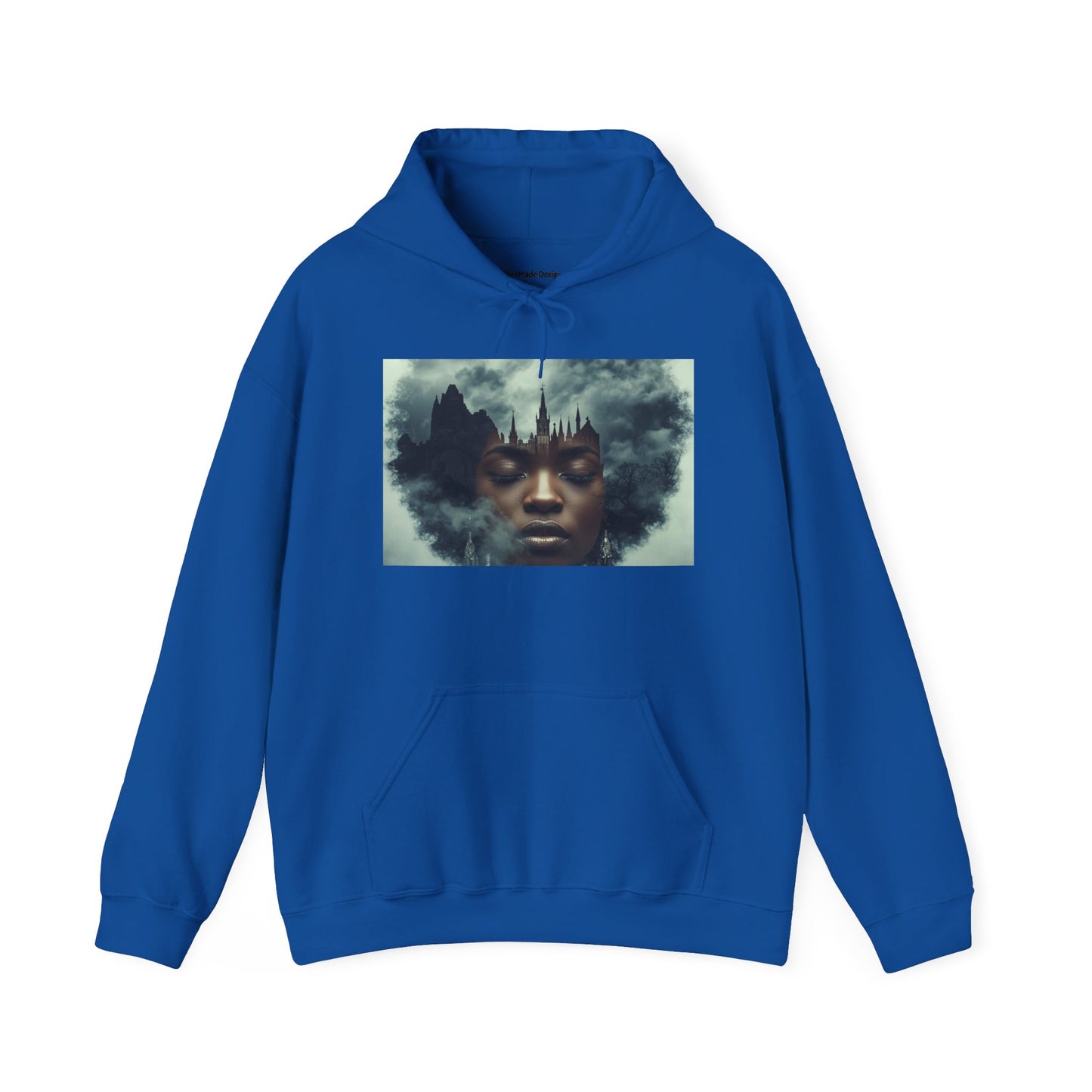 Whimsical Artistic Hoodie, Graphic Sweatshirt, Unisex Cozy Wear, Gift for Art Lovers, Casual Outfit, Cloud Art Design