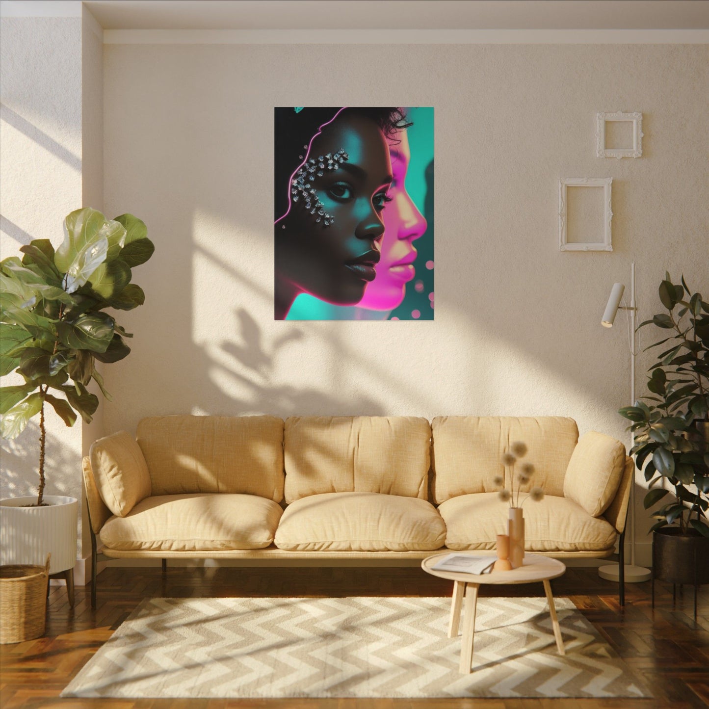 Vibrant Art Canvas Print, Wall Decor, Home Office Art, Unique Gift, Modern Design, Colorful Wall Hanging