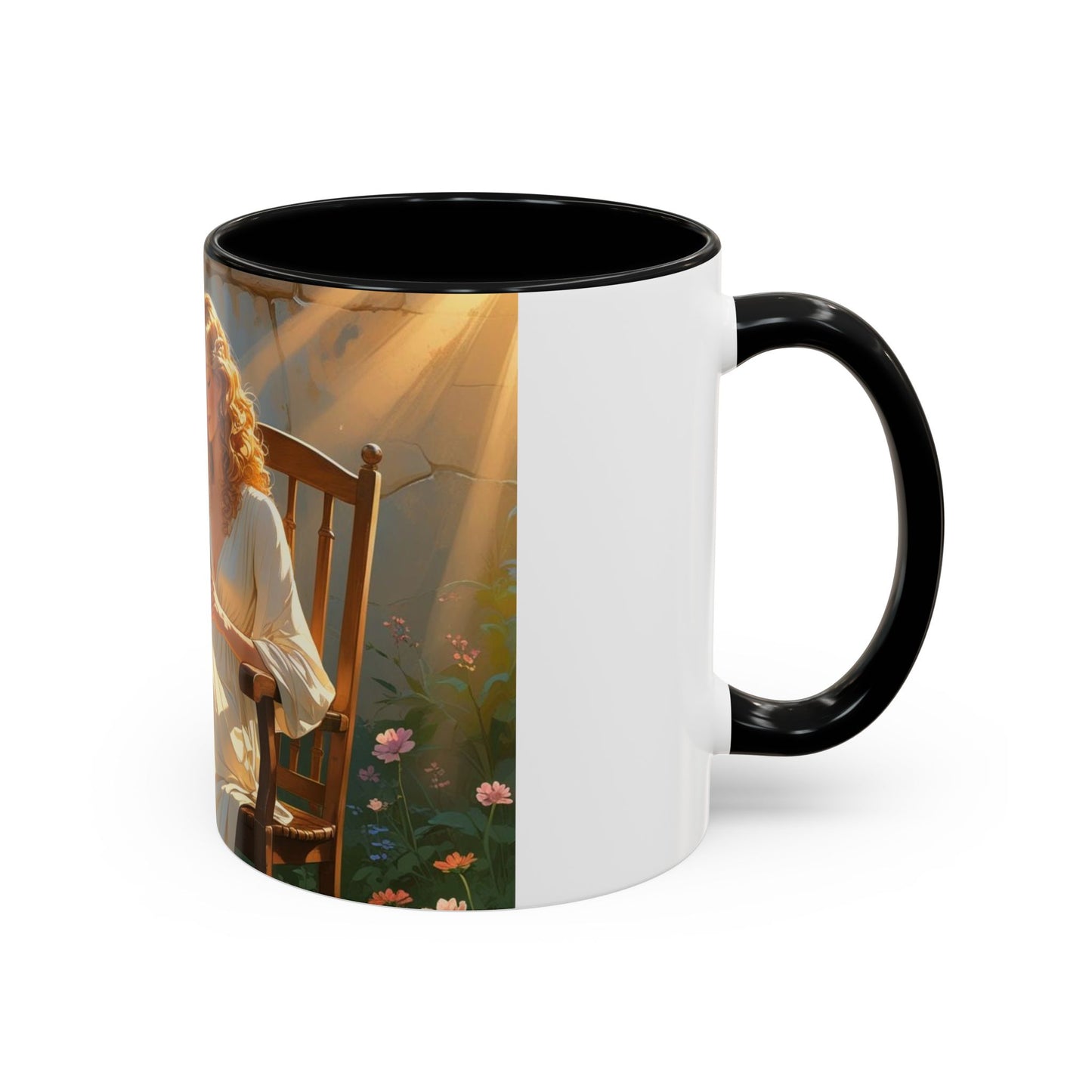 Accent Coffee Mug with Inspirational Design, Cozy Gift for Readers, Perfect for Relaxation, Home Decor, Warm Beverage Lover