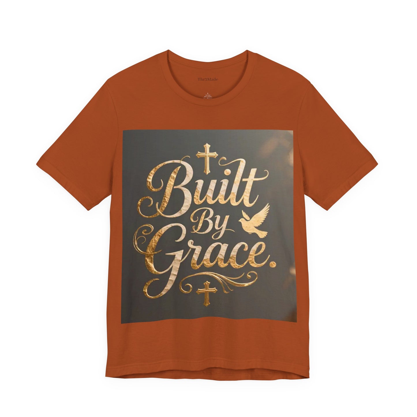 Built By Grace T‑Shirt — Christian Faith Inspirational Tee