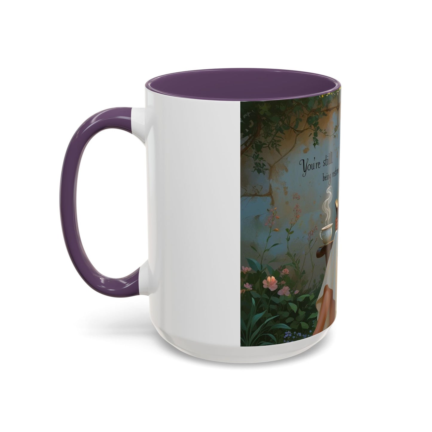 Accent Coffee Mug with Inspirational Design, Cozy Gift for Readers, Perfect for Relaxation, Home Decor, Warm Beverage Lover