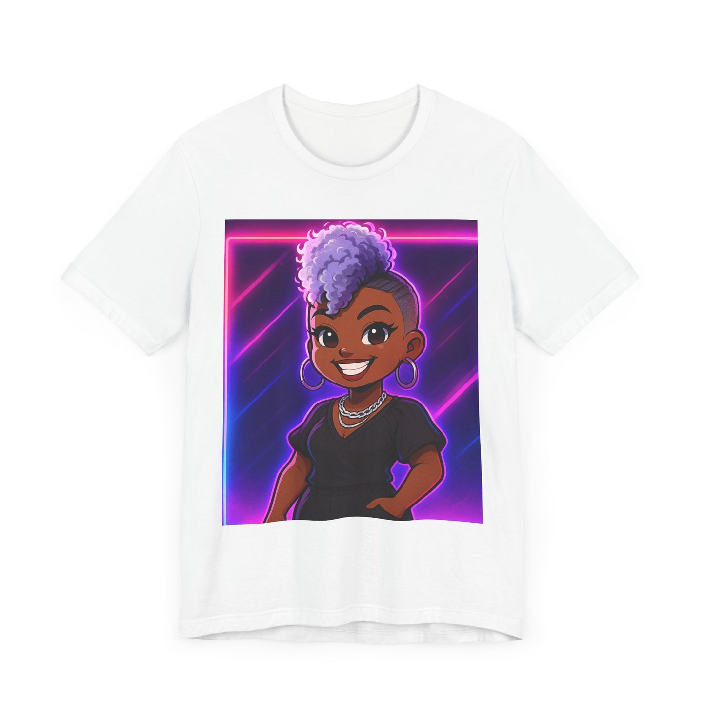 Cartoon Style Unisex Tee - Hand and Heart Crafted Loved Ones Design