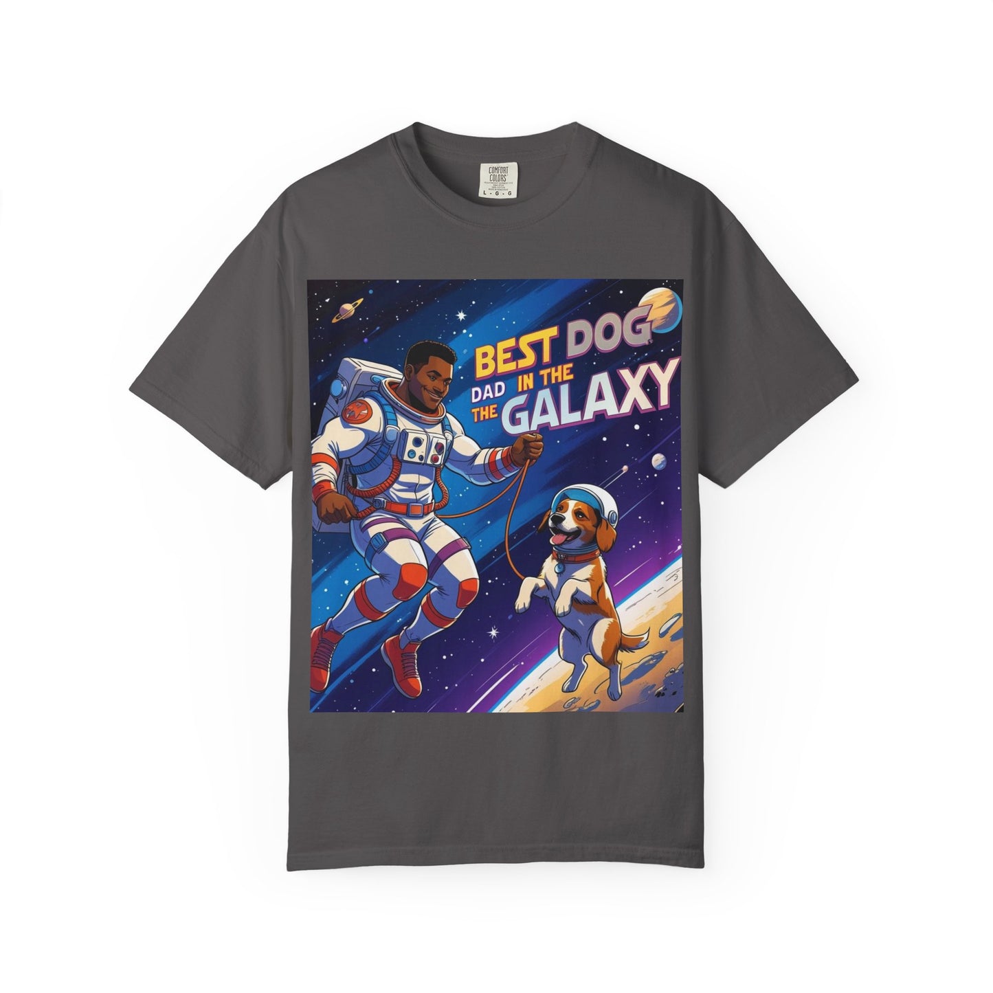 Best Dog Dad in the Galaxy T-Shirt, Unisex Space-Themed Tee, Dog Lover Gift, Father's Day Shirt, Gift for Dog Dads, Galaxy Graphic Tee