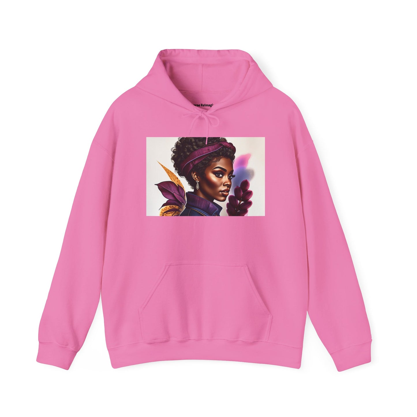 Vibrant Art Hoodie, Unique Sweatshirt, Cozy Women’s Top, Stylish Gift for Her, Black Artist Design