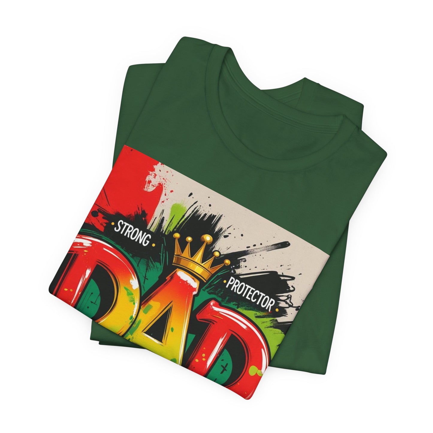 Strong Protector Dad Tee, Father's Day Gift, Dad T-Shirt, Spiritual Dad Shirt, Family Streetwear, Casual Gift for Him