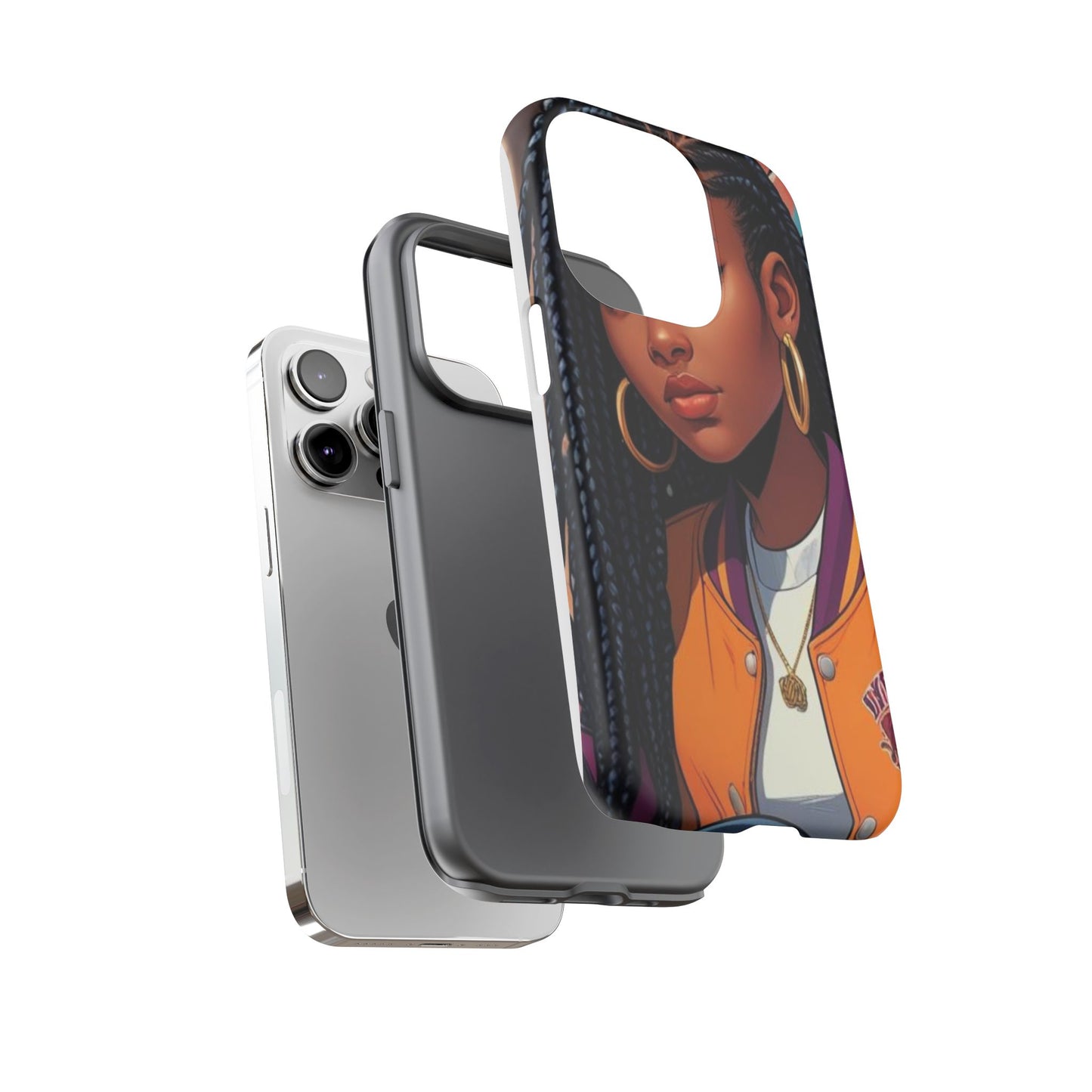 Stylish Phone Case - Urban Vibe, Tough Cases, Unique Artwork, Gifts for Teens, Trendy Accessories, Phone Protection, Girls