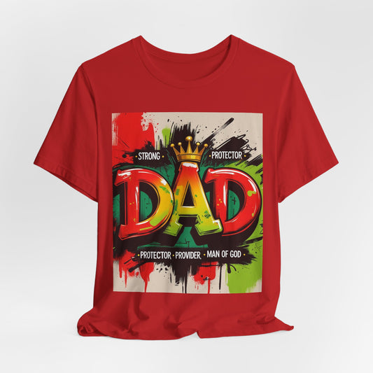 Strong Protector Dad Tee, Father's Day Gift, Dad T-Shirt, Spiritual Dad Shirt, Family Streetwear, Casual Gift for Him