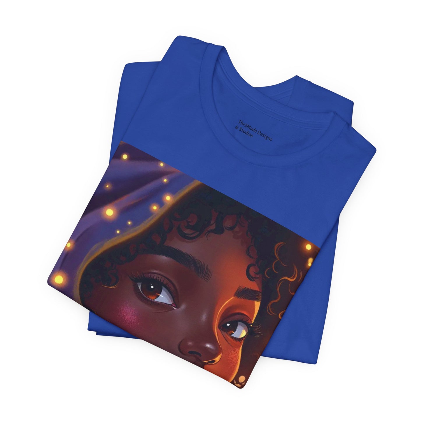 Magic Glow Art Tee, Unisex Short Sleeve Shirt, Artistic Graphic T-Shirt, Boho Style Tee, Casual Wear, Gift for Art Lovers