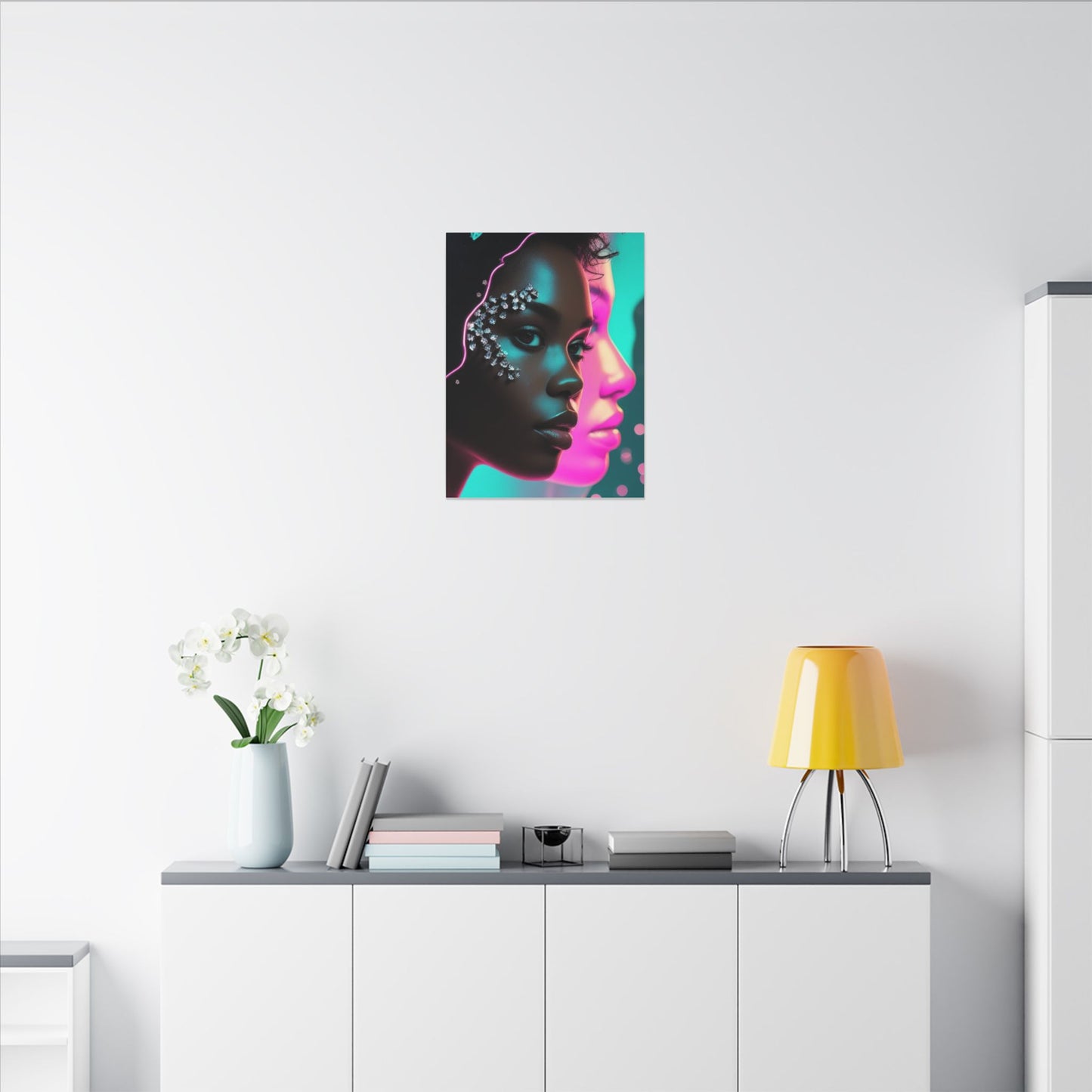 Vibrant Art Canvas Print, Wall Decor, Home Office Art, Unique Gift, Modern Design, Colorful Wall Hanging