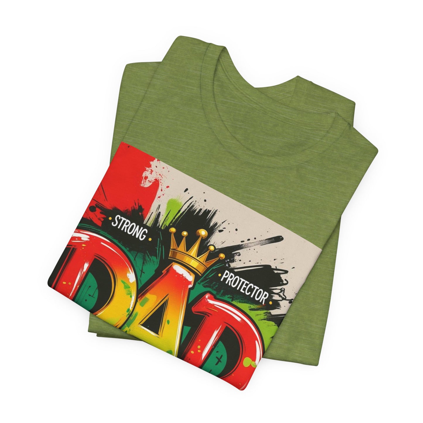 Strong Protector Dad Tee, Father's Day Gift, Dad T-Shirt, Spiritual Dad Shirt, Family Streetwear, Casual Gift for Him