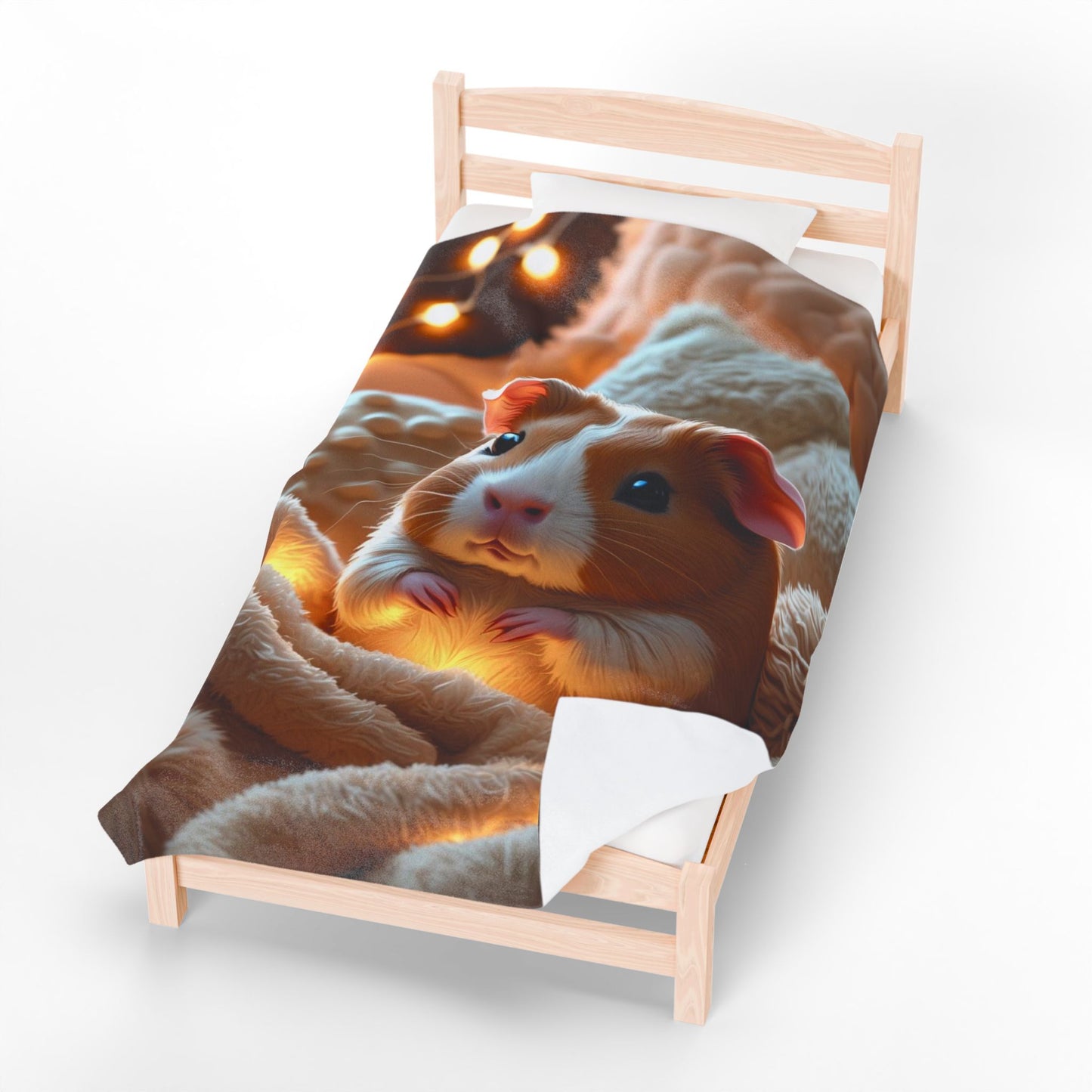 Cozy Guinea Pig Plush Blanket, Warm Fleece Blanket, Cute Pet Design Throw, Soft Home Decor, Ideal Gift for Animal Lovers