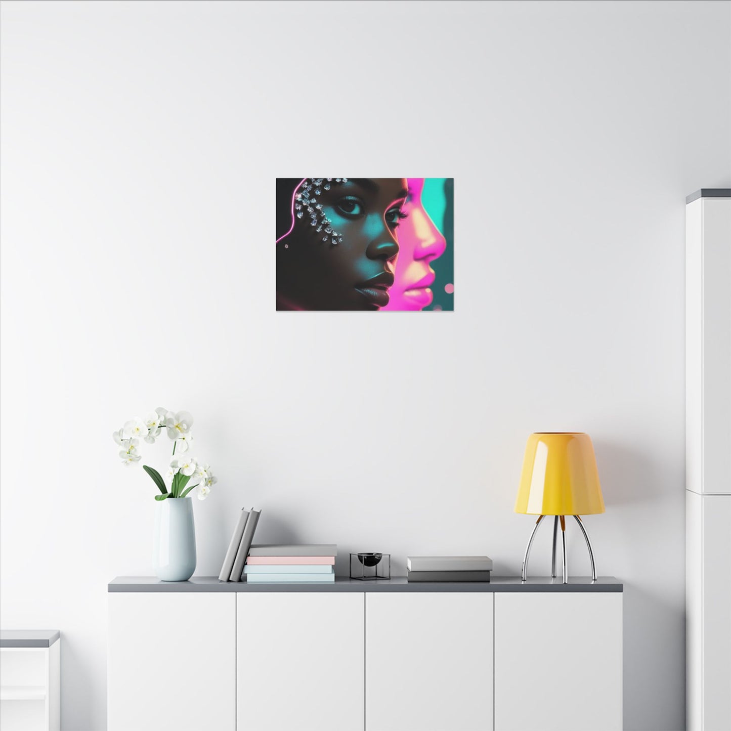 Vibrant Art Canvas Print, Wall Decor, Home Office Art, Unique Gift, Modern Design, Colorful Wall Hanging