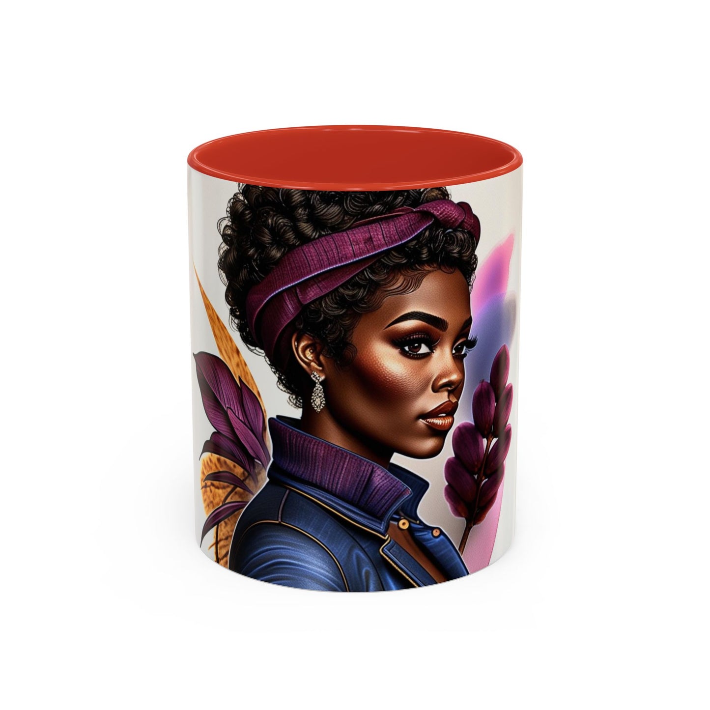 Bold Afrocentric Coffee Mug - Empowering Art for Daily Inspiration, Gift for Her, Doodle Mug, Office Decor, Unique Kitchenware