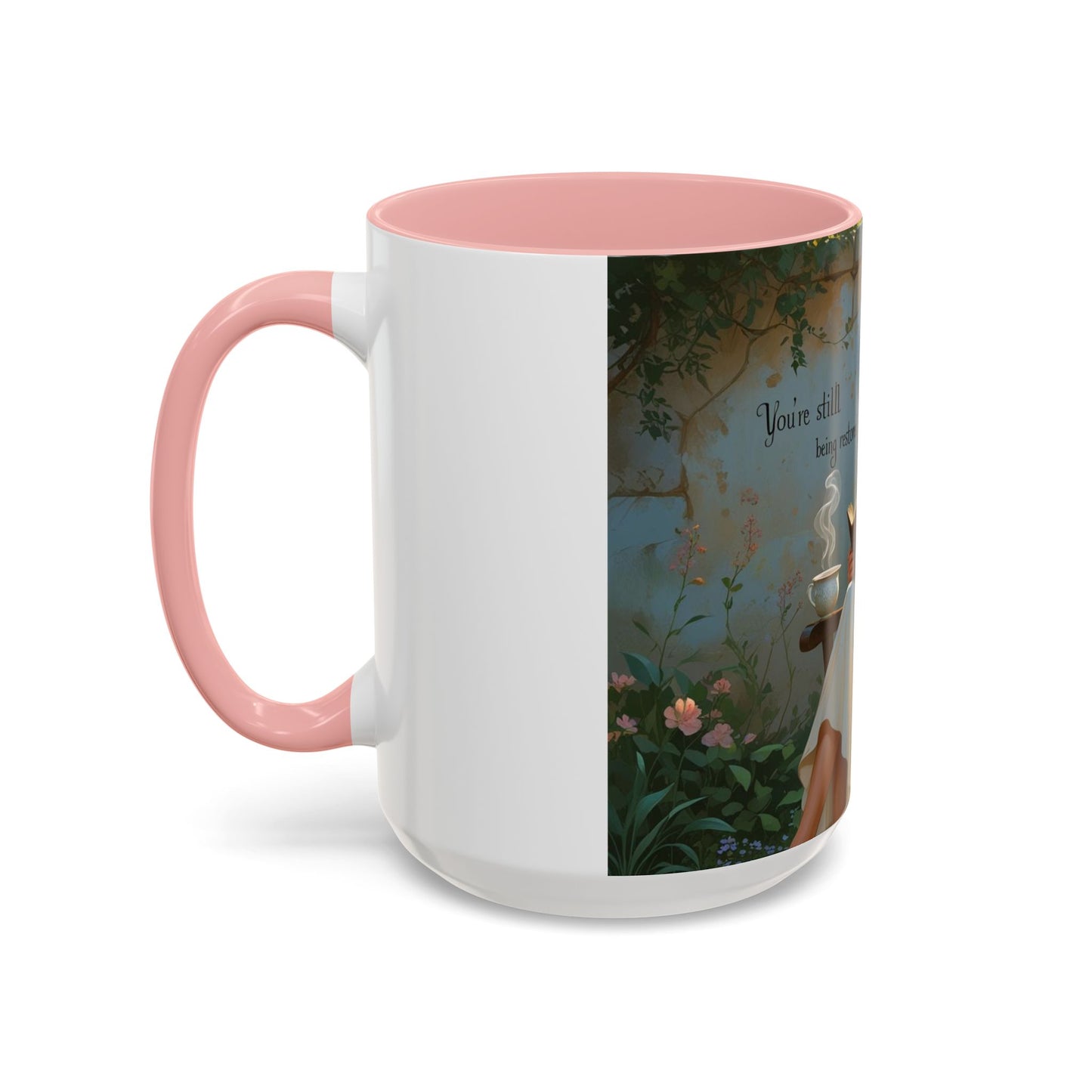 Accent Coffee Mug with Inspirational Design, Cozy Gift for Readers, Perfect for Relaxation, Home Decor, Warm Beverage Lover