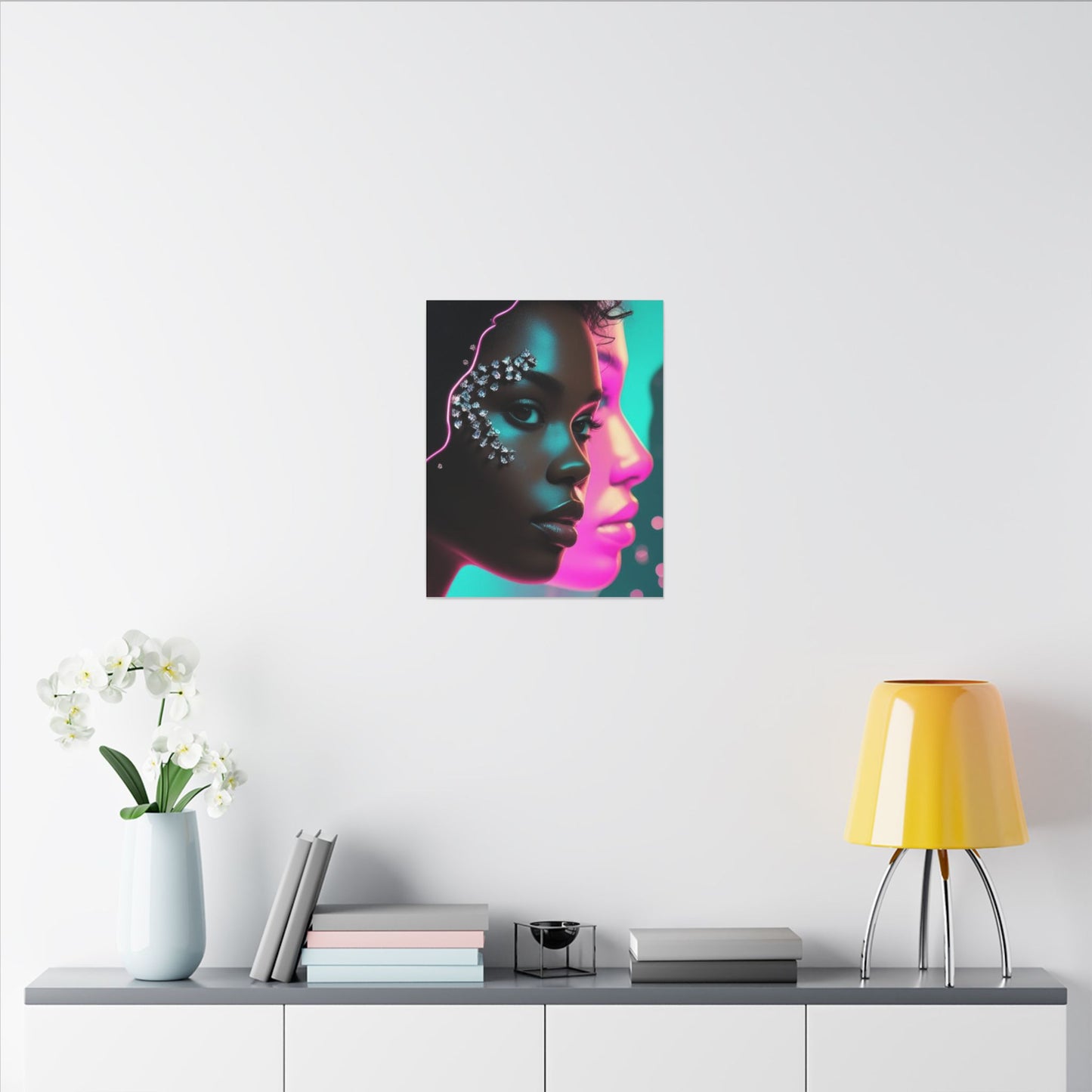Vibrant Art Canvas Print, Wall Decor, Home Office Art, Unique Gift, Modern Design, Colorful Wall Hanging