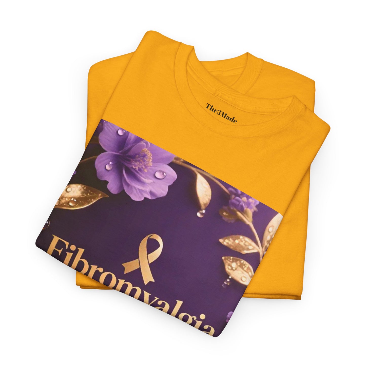 Fibromyalgia Warrior T-Shirt — Purple Ribbon Awareness Tee