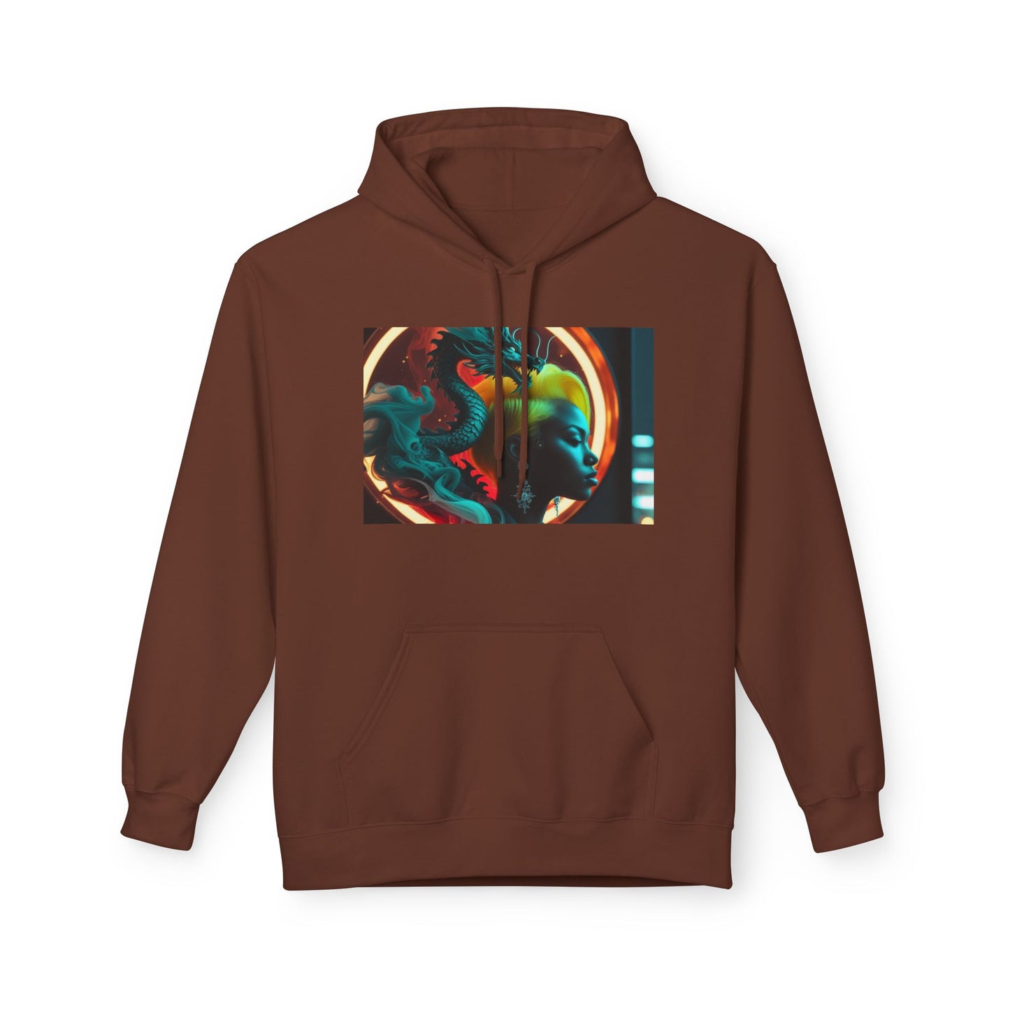 Colorful Graphic Unisex Fleece Hoodie, Cozy Layering Piece, Perfect for Casual Days, Gifts for Friends, Streetwear Essentials